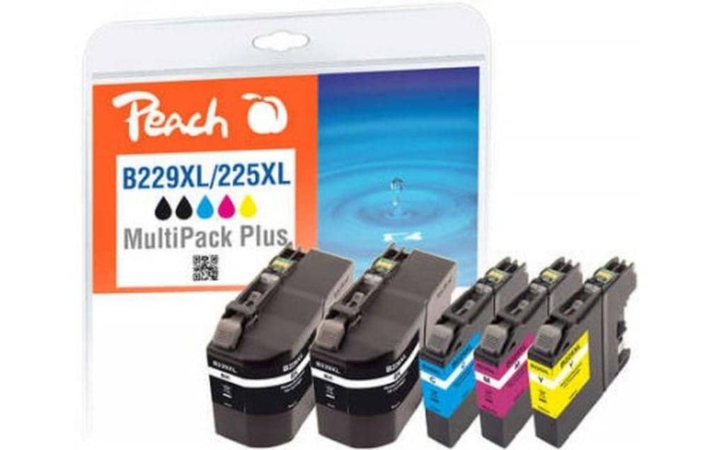 Tintenpatrone »Peach Brother LC-229XXL / 225XL«, (5 St.)