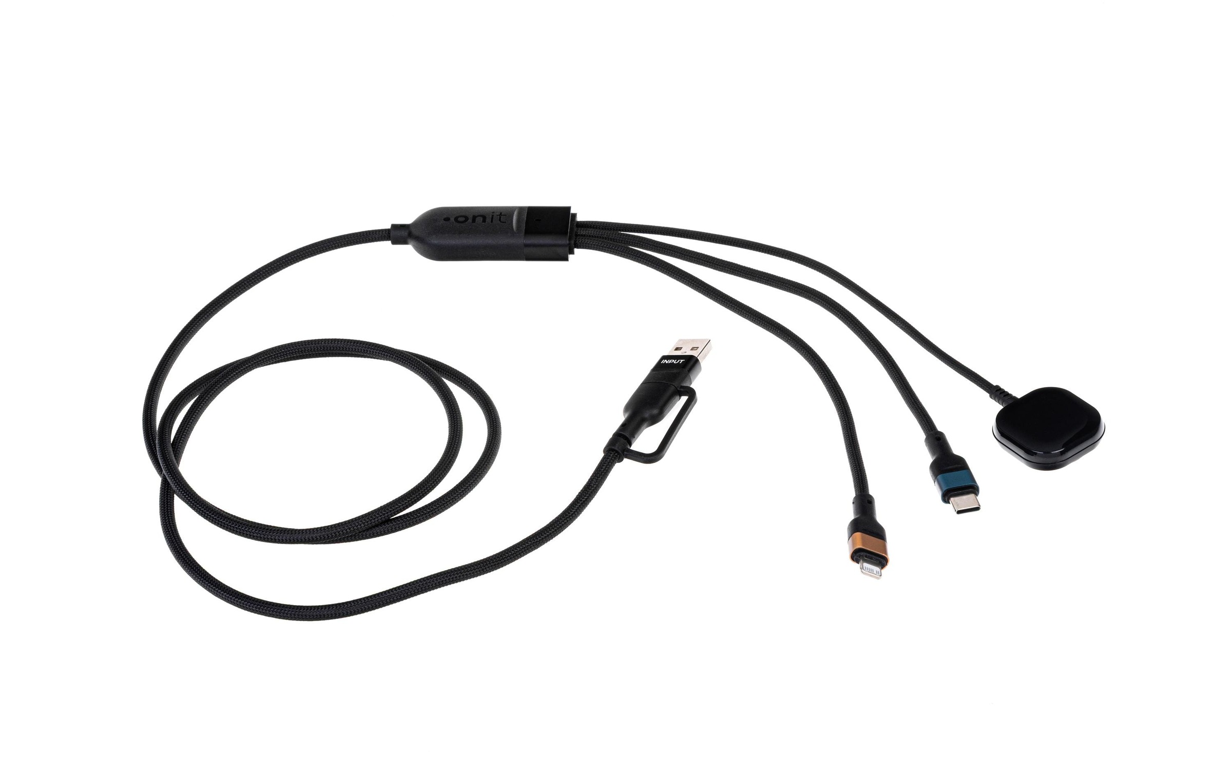 onit Câble USB »2.0-Kabel USB A/USB C - Lightning/USB-C/Ladepad« 120 cm