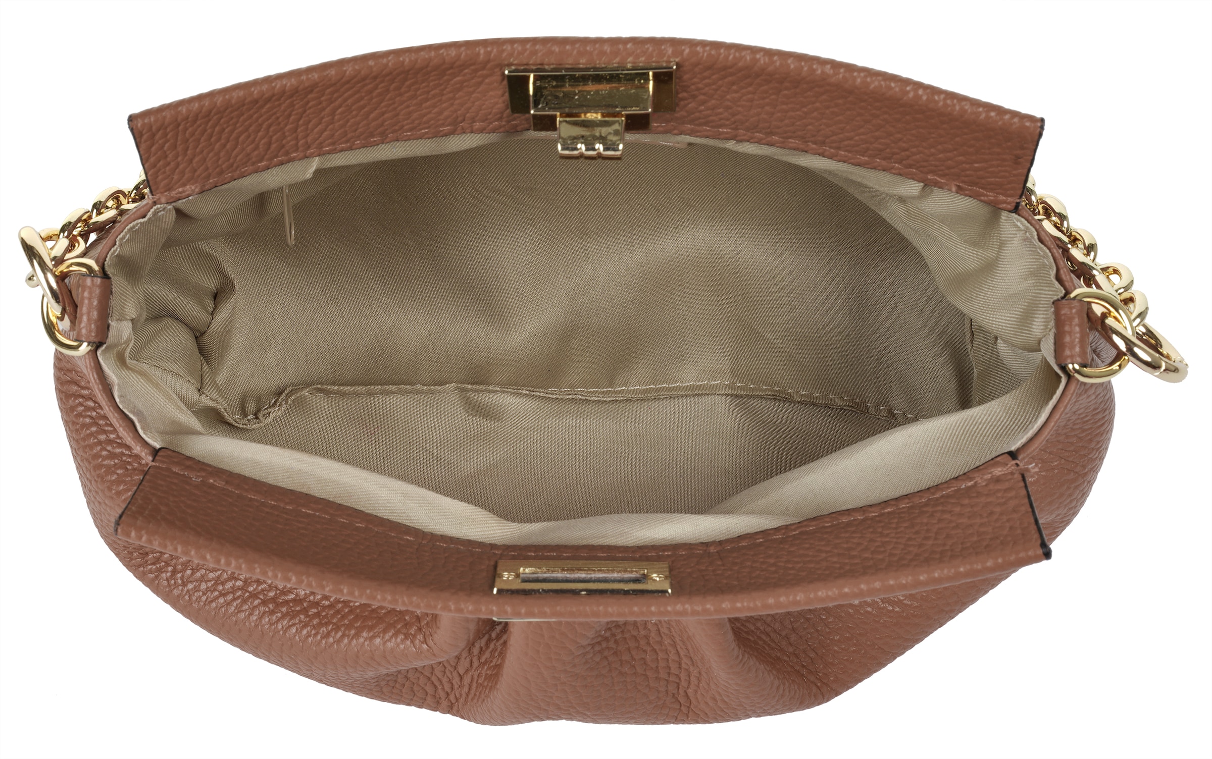 Cluty Umhängetasche echt Leder, Made in Italy