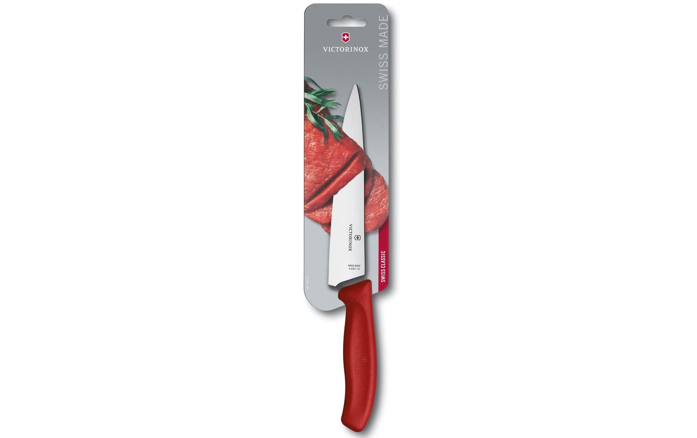 Victorinox Tranchiermesser »Swiss Classic Rot/Silberfarben«, (1 tlg.)