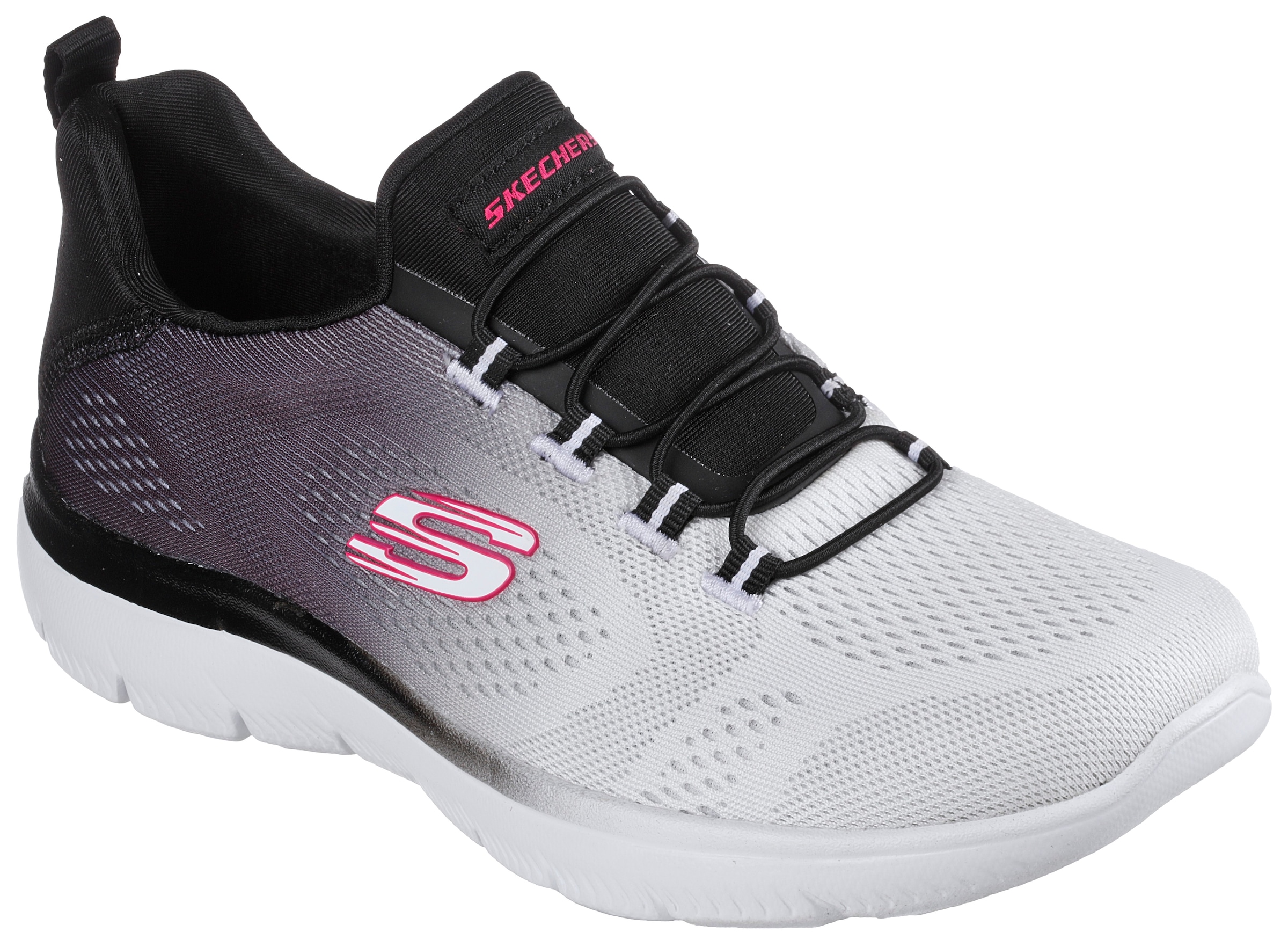 Image of Skechers Slip-On Sneaker "SUMMITS BRIGHT CHARMER" Schlupfschuh, Slipper, Freizeitschuh mit schönem Farbverlauf