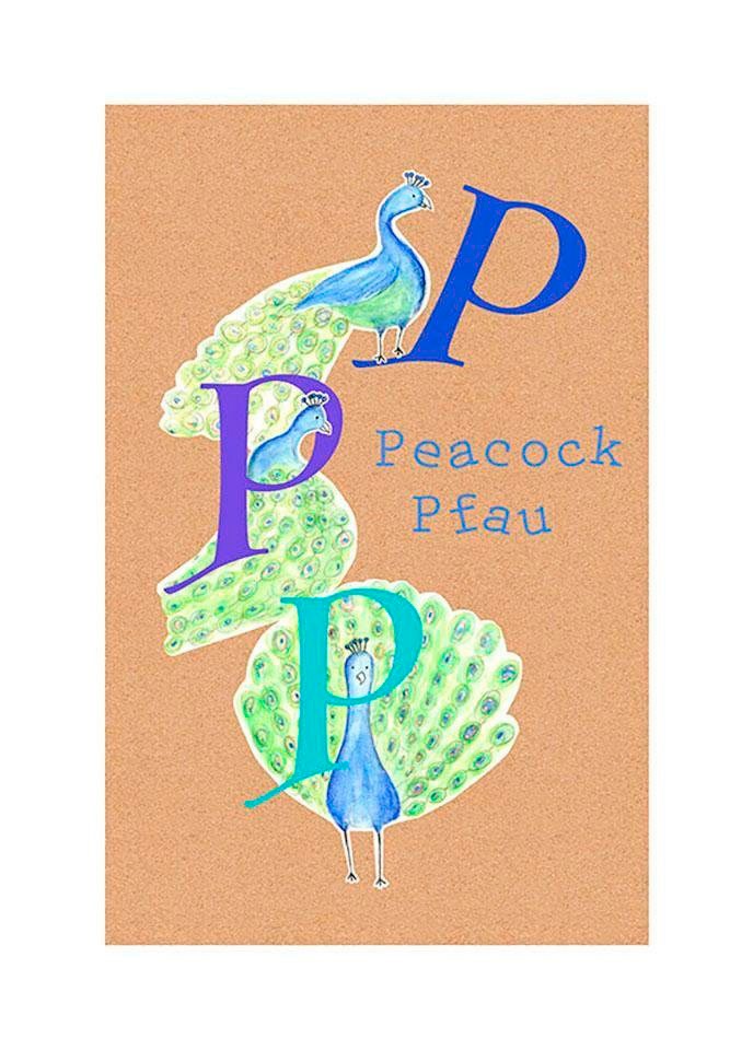 Image of Komar Poster »ABC Animal P«, Buchstaben, Höhe: 40cm bei Ackermann Versand Schweiz