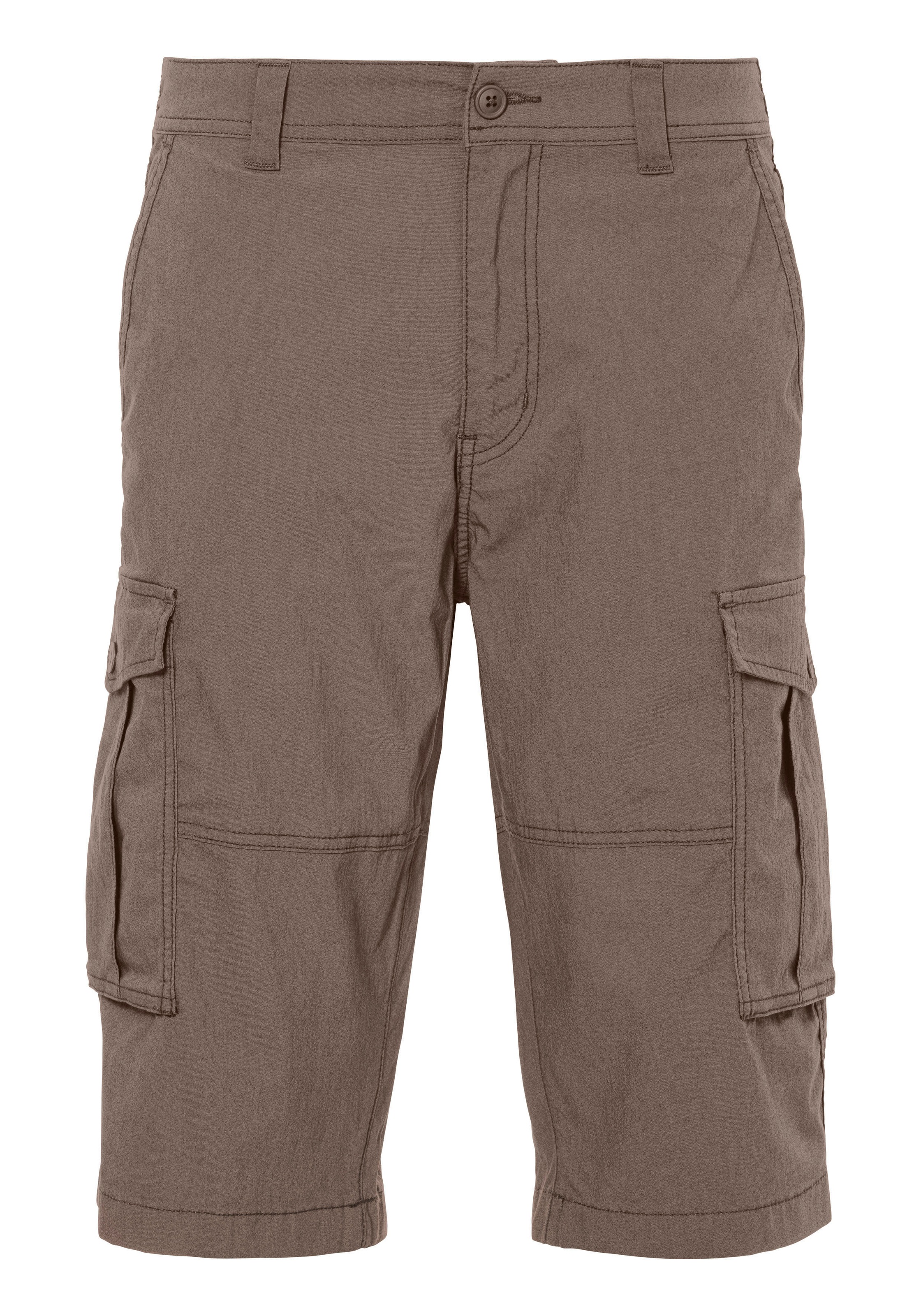 John Devin Cargobermudas »aus elastischer Baumwollmischung«, mit Seitentaschen, 3/4 Shorts