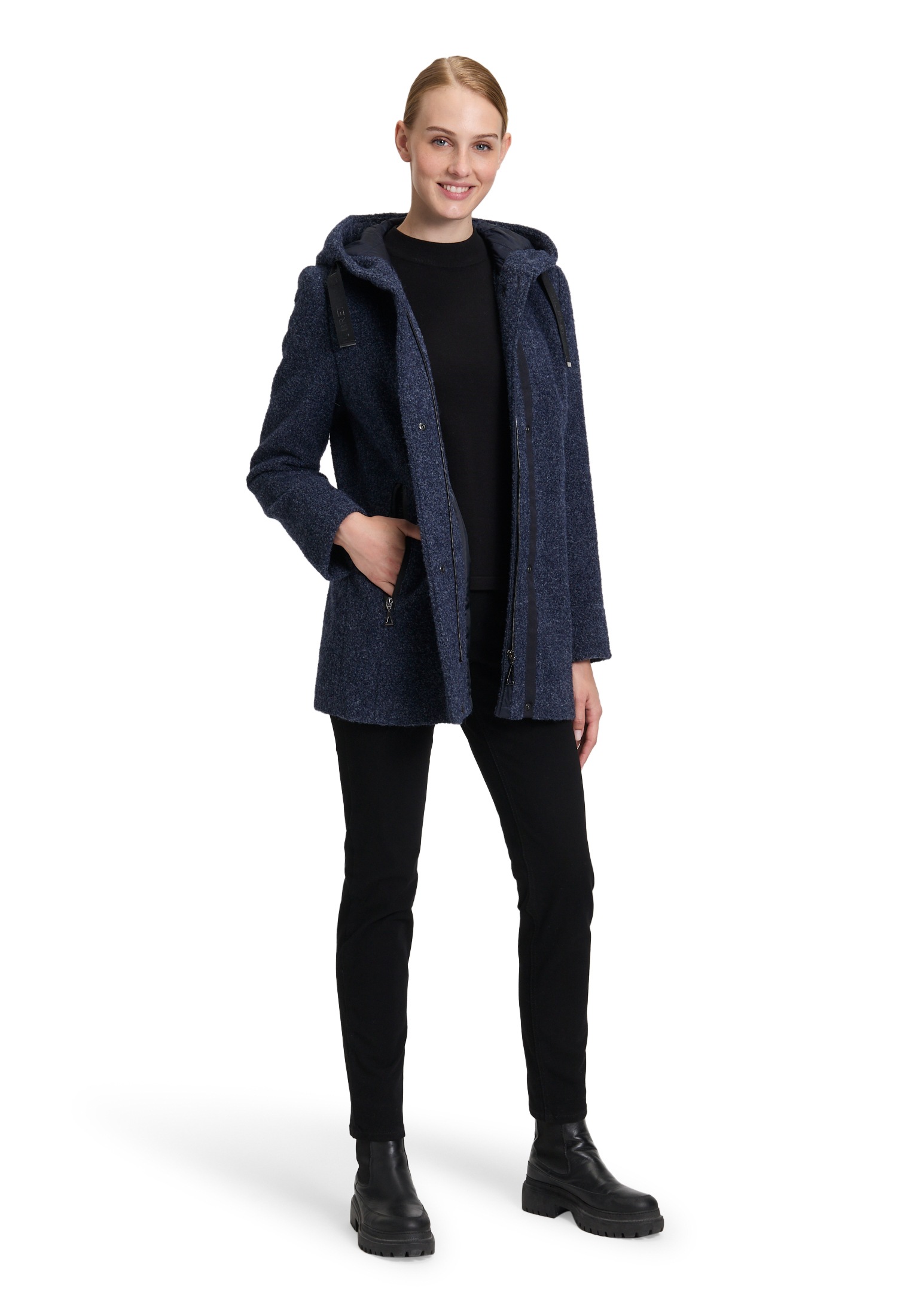 Gil Bret Wolljacke, mit Kapuze, mit Kapuze