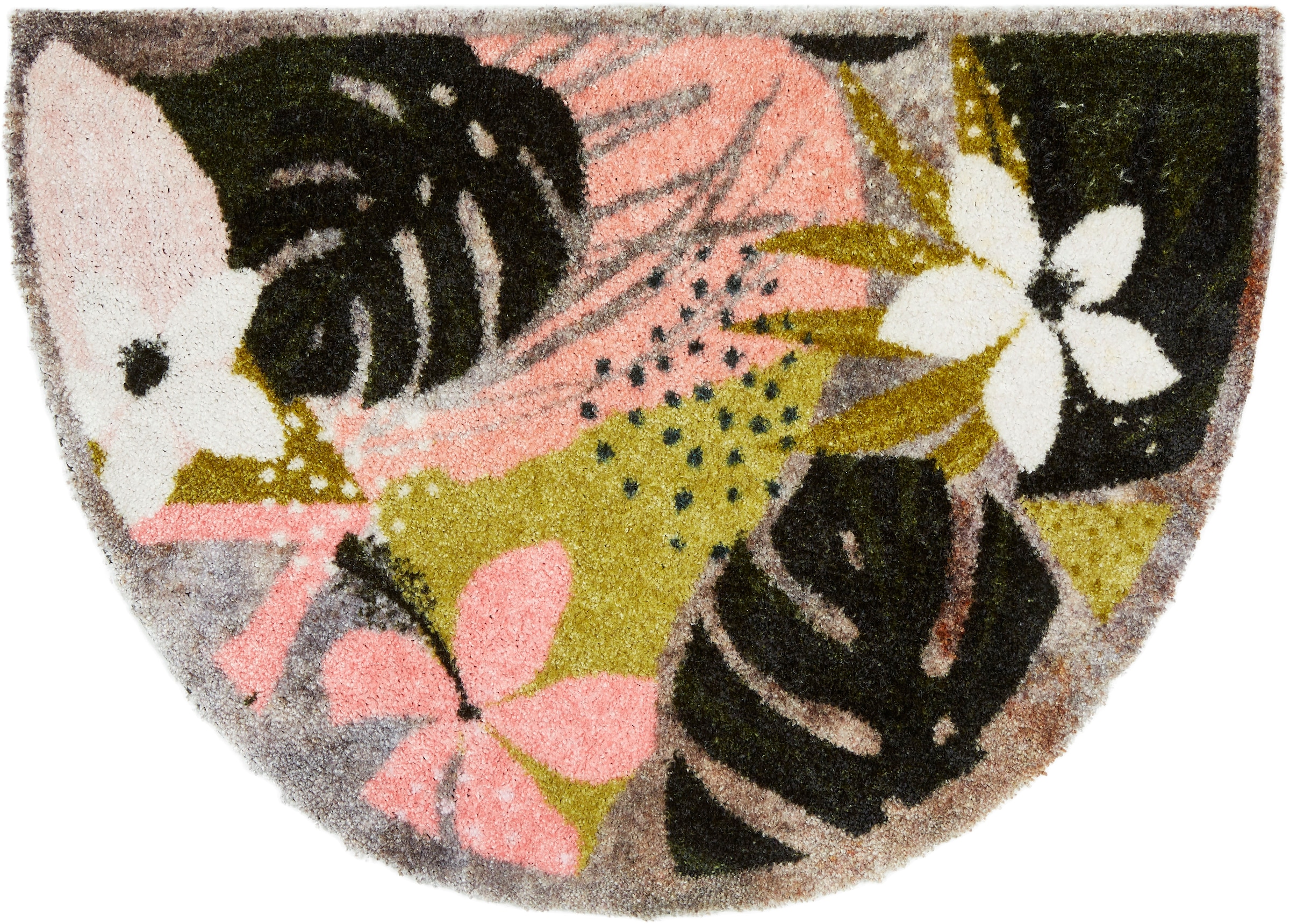 Image of ASTRA Fussmatte "Pure&Soft 013" halbrund 7 mm Höhe Sauberlaufmatte, weiche Oberfläche, waschbar, rutschfest