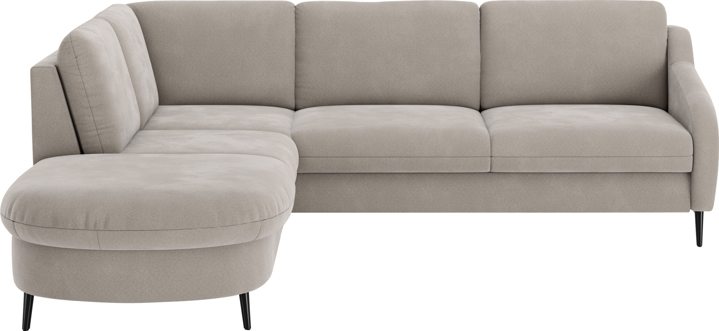 sit&more Ecksofa »Soul L-Form« wahlweise mit Bettfunktion und Bettkasten oder Schubkasten