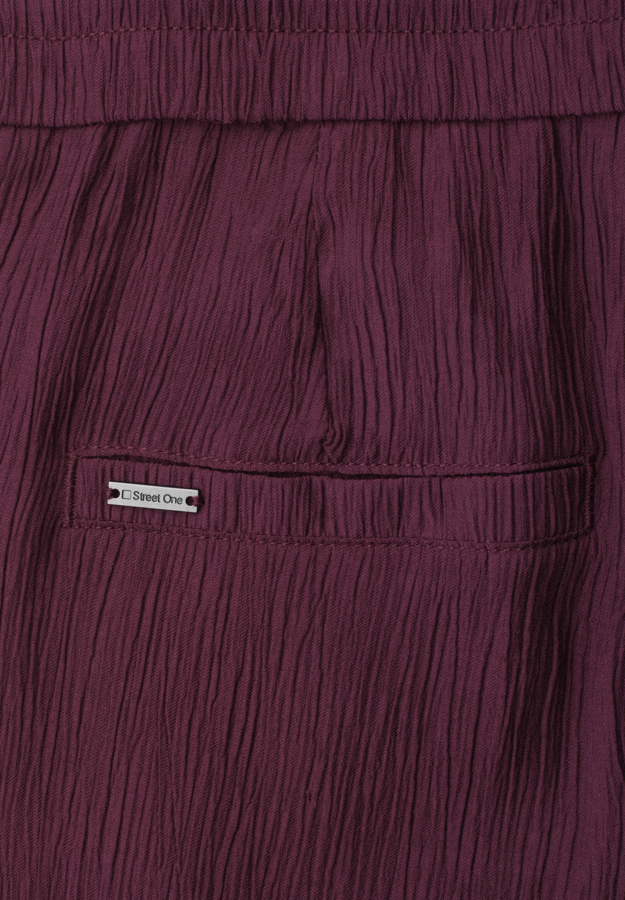 STREET ONE Pantalon 7/8 »Style Emee«  mélange viscose agréable avec structure fine
