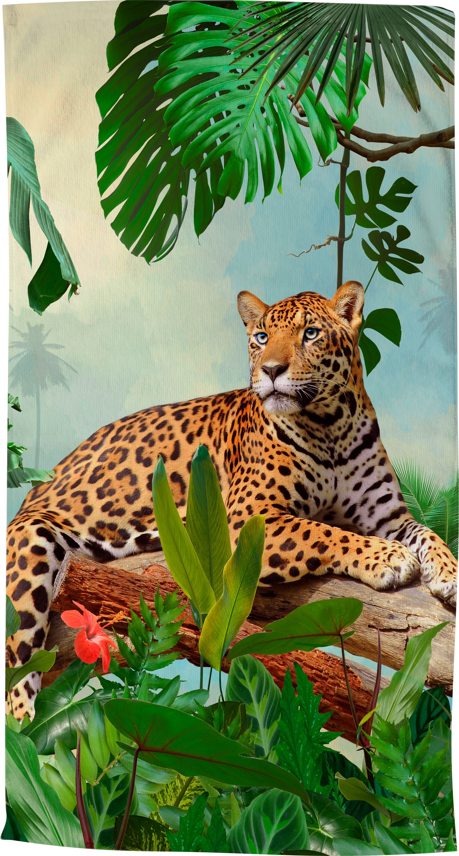 Image of good morning Strandtuch »Jungle«, (1 St.), trocknet schnell bei Ackermann Versand Schweiz