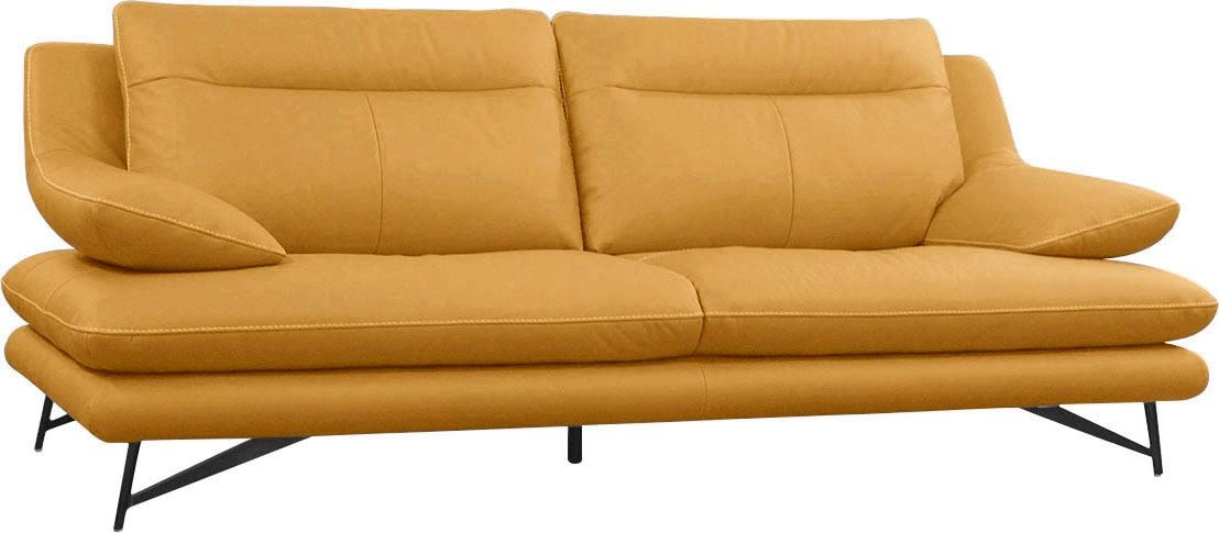 CALIA ITALIA 2,5-places »Cezanne, italienisches Design trifft erstklassigen Sitzkomfort, Leder« canapé design élégant en cuirs particulièrement durables et faciles d'entretien