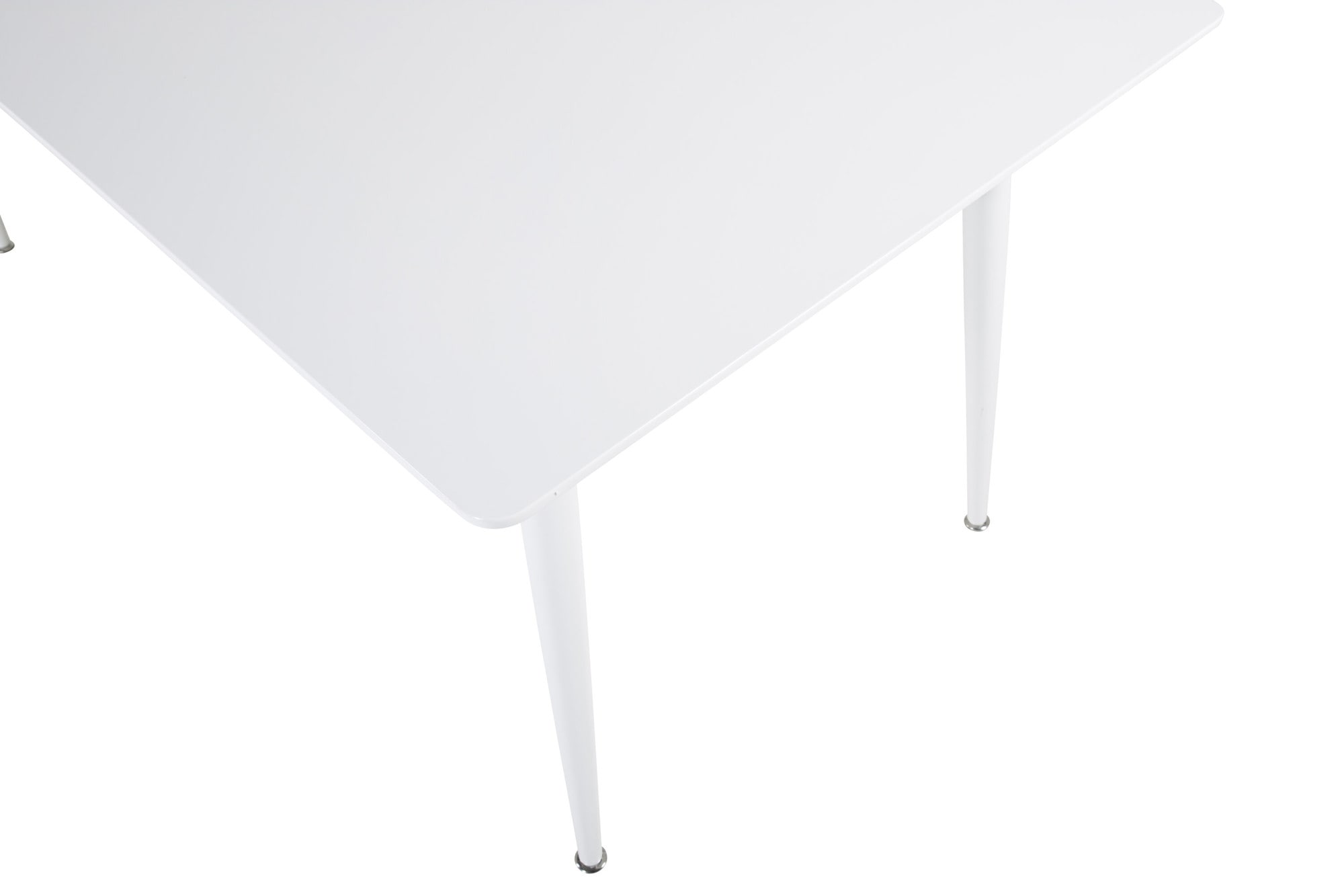 Venture Home Esstisch »Polar, rechteckiger Esstisch in hellem Weiss, 180 × 90 cm« Esszimmertisch, MDF, Metallbeine, rechteckig, hell, skandinavisch