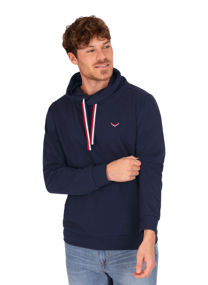 Image of Trigema Sweatshirt, mit modischem Kragen und Kordelzug bei Ackermann Versand Schweiz
