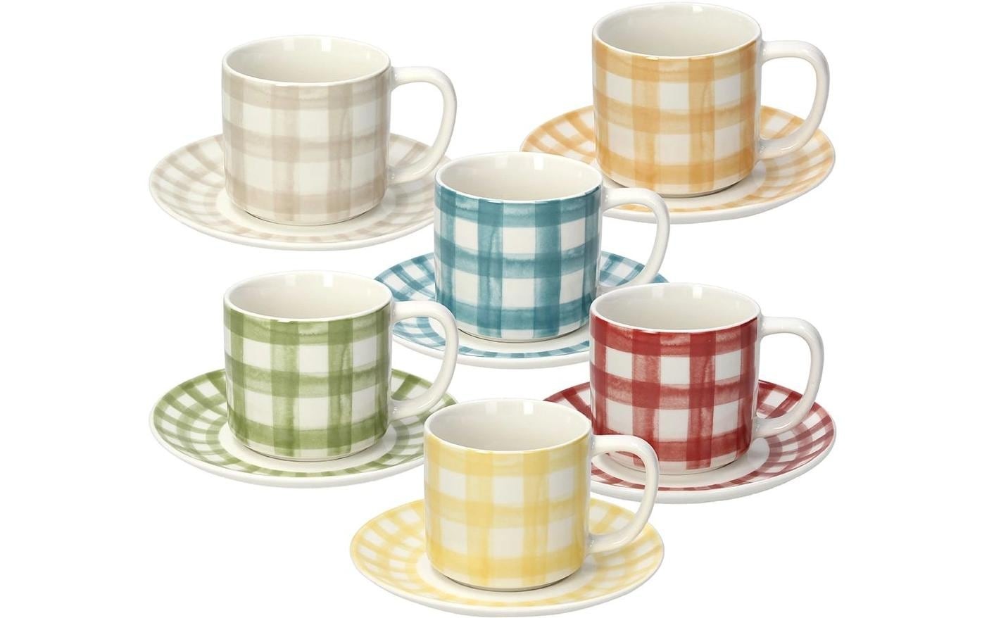   Tasse »Tognana Caledonia 220 ml, 6 Stück« Spülmaschinenfest , Mikrowellenfest