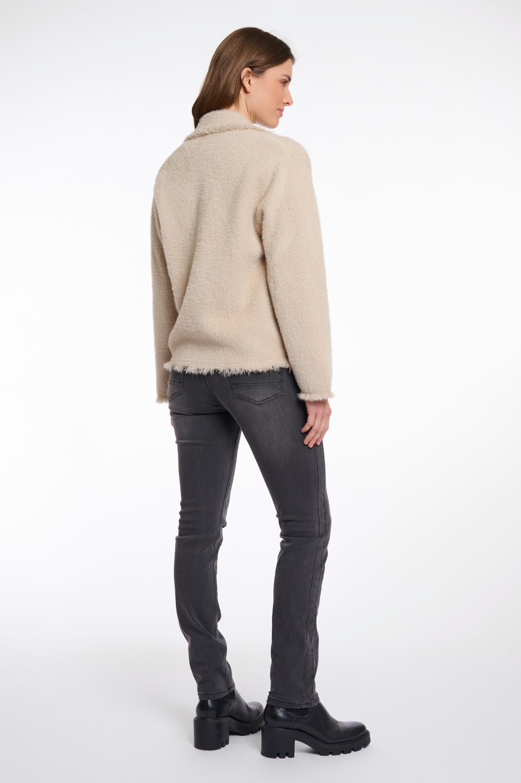 Rino & Pelle Bouclèjacke »SENA« mit Revers Kragen