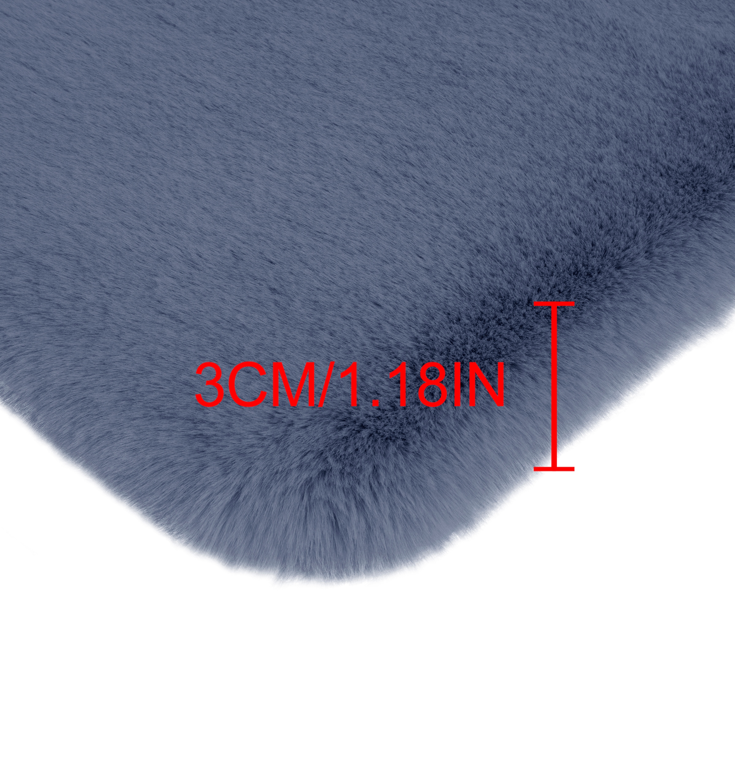 my home Badematte »Rabbit Badematten, Badvorleger, Badezimmer Teppich«, rutschhemmend beschichtet, strapazierfähig-fussbodenheizungsgeeignet-schnell trocknend, Kaninchenfell-Haptik, Badteppich, rechteckig, rund & als 3-tlg. Set
