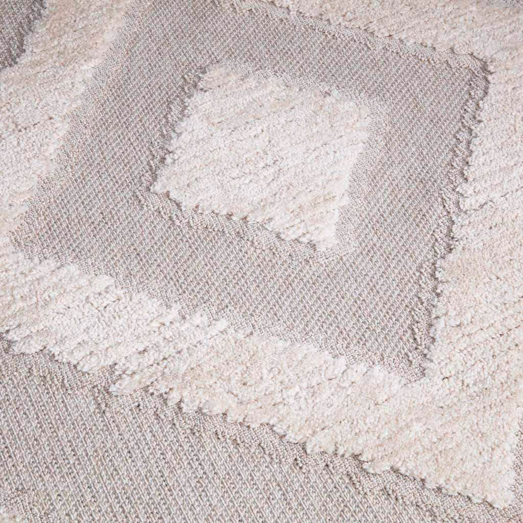 Carpet City Teppich »Valencia 813«, Effekt, Boho-Stil, jetzt Sisal 3D- Raute-Muster, rechteckig, Fransen, kaufen mit