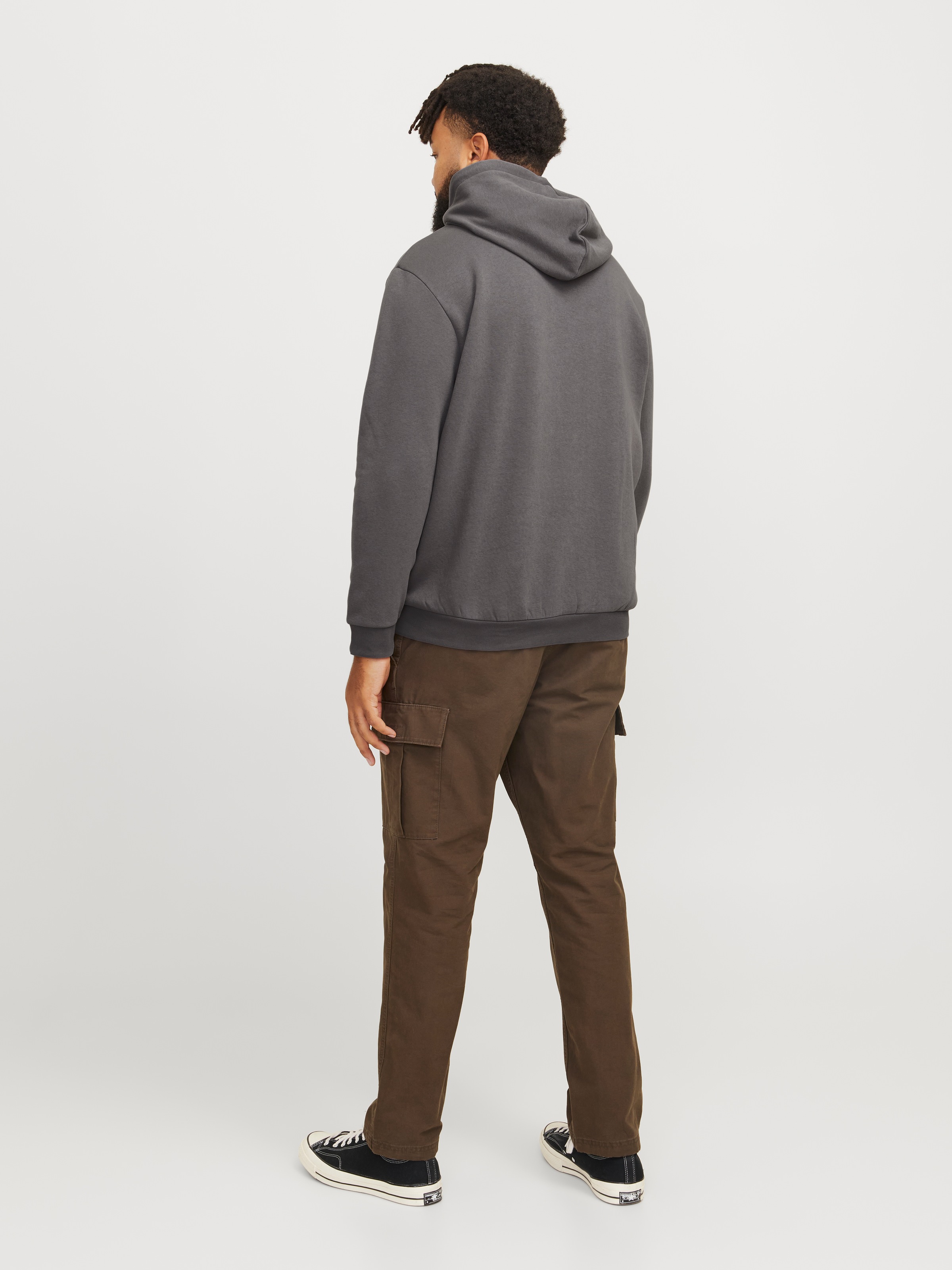 Jack & Jones PlusSize Kapuzensweatshirt »JJEBRADLEY SWEAT HOOD NOOS PLS«, mit Rippbündchen