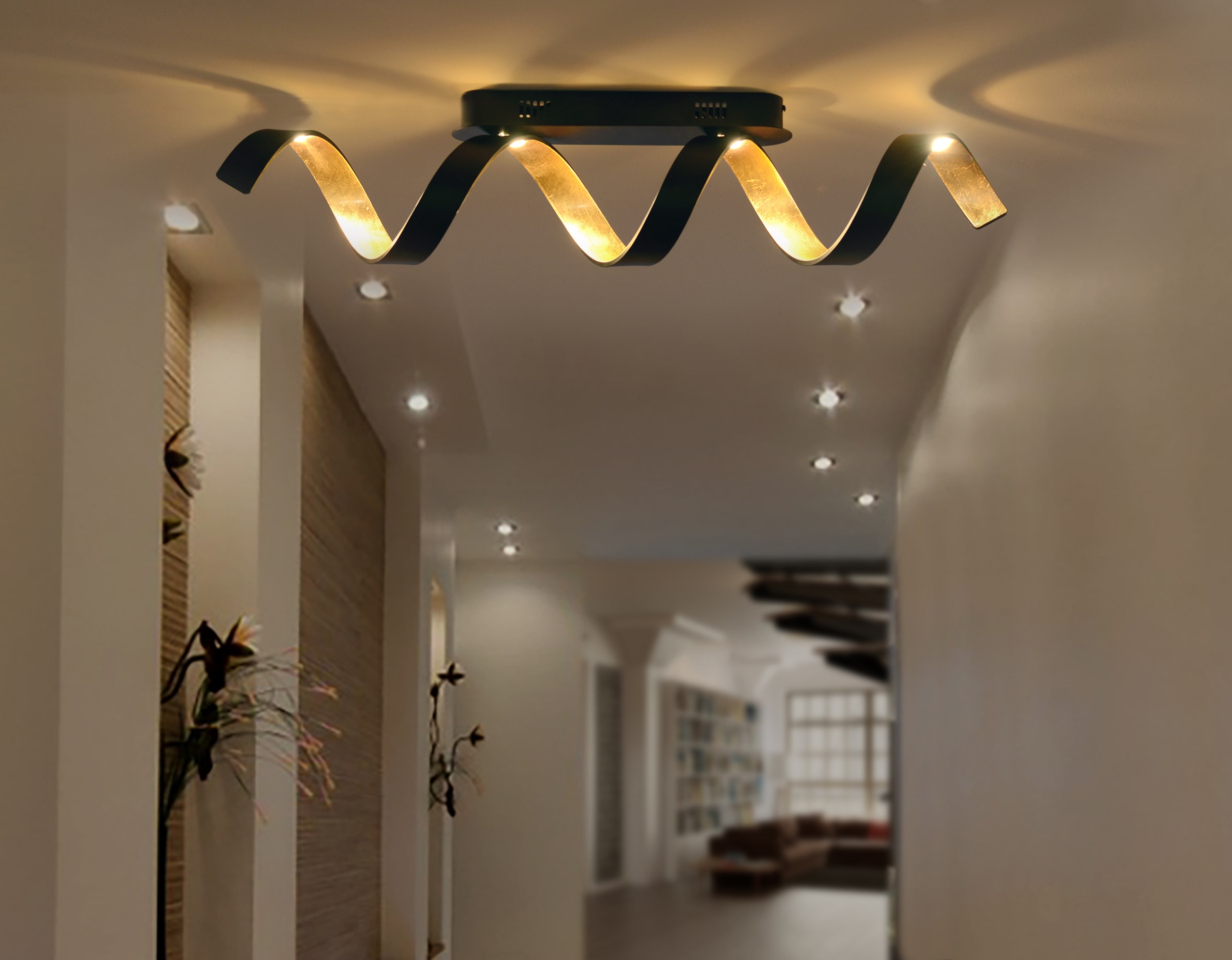 ECO-LIGHT LED Deckenleuchte »HELIX«, Leuchtmittel LED-Modul | LED fest integriert