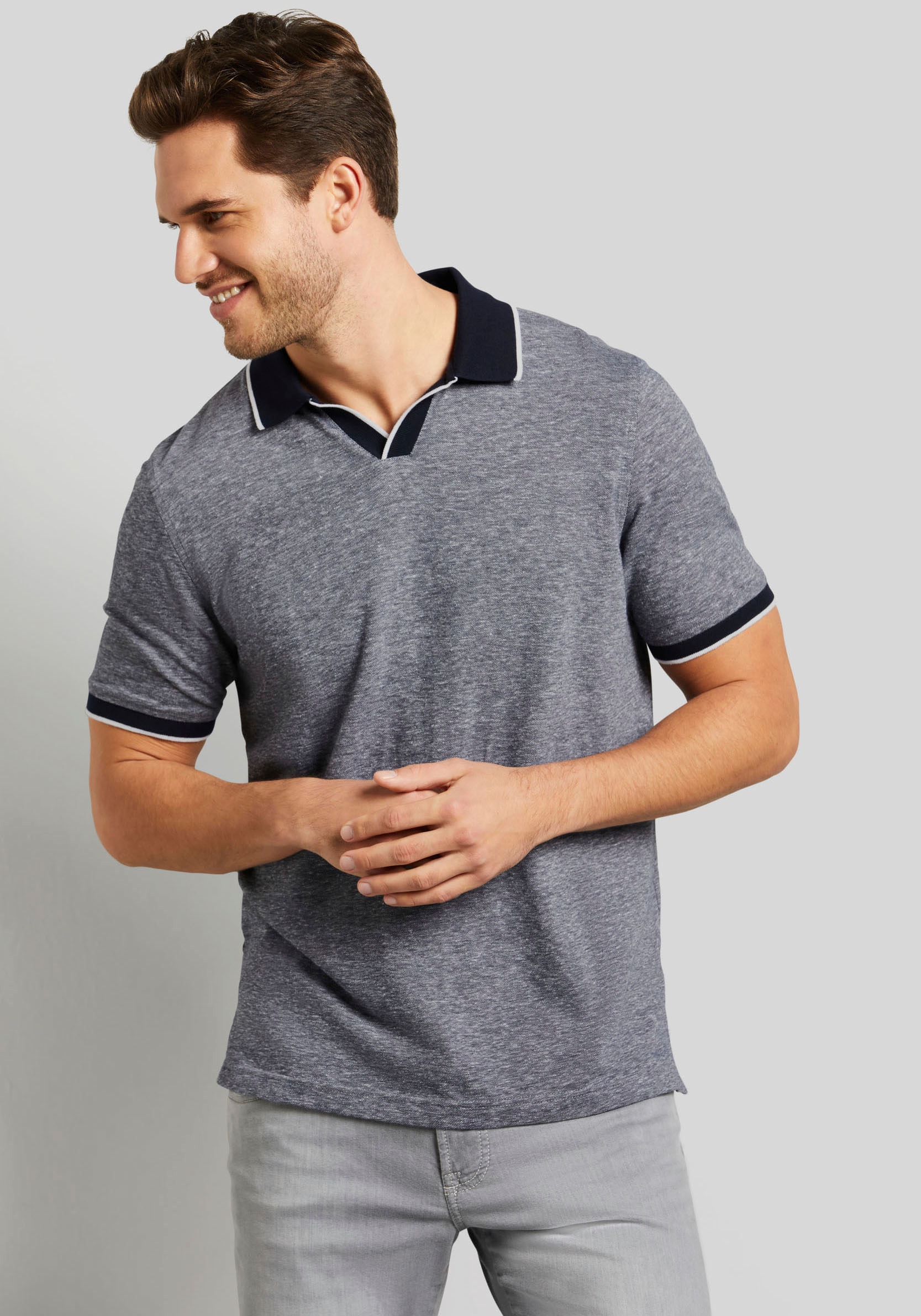 Poloshirt, in 2-tone-Optik