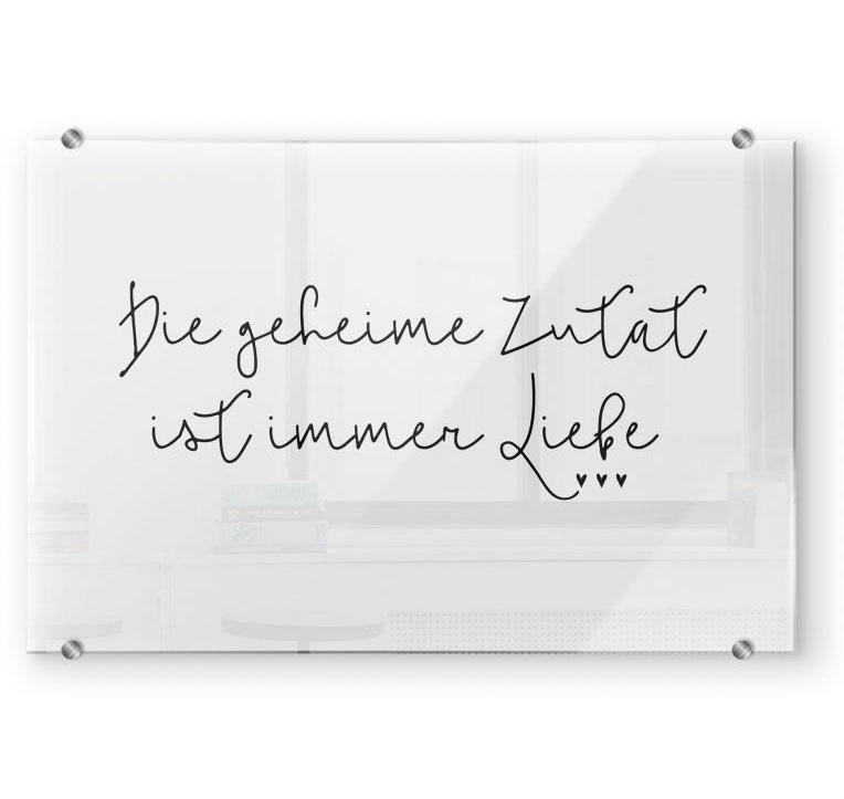 Image of Wall-Art Küchenrückwand »Spruch Geheime Zutat ist Liebe«, (1 tlg.) bei Ackermann Versand Schweiz