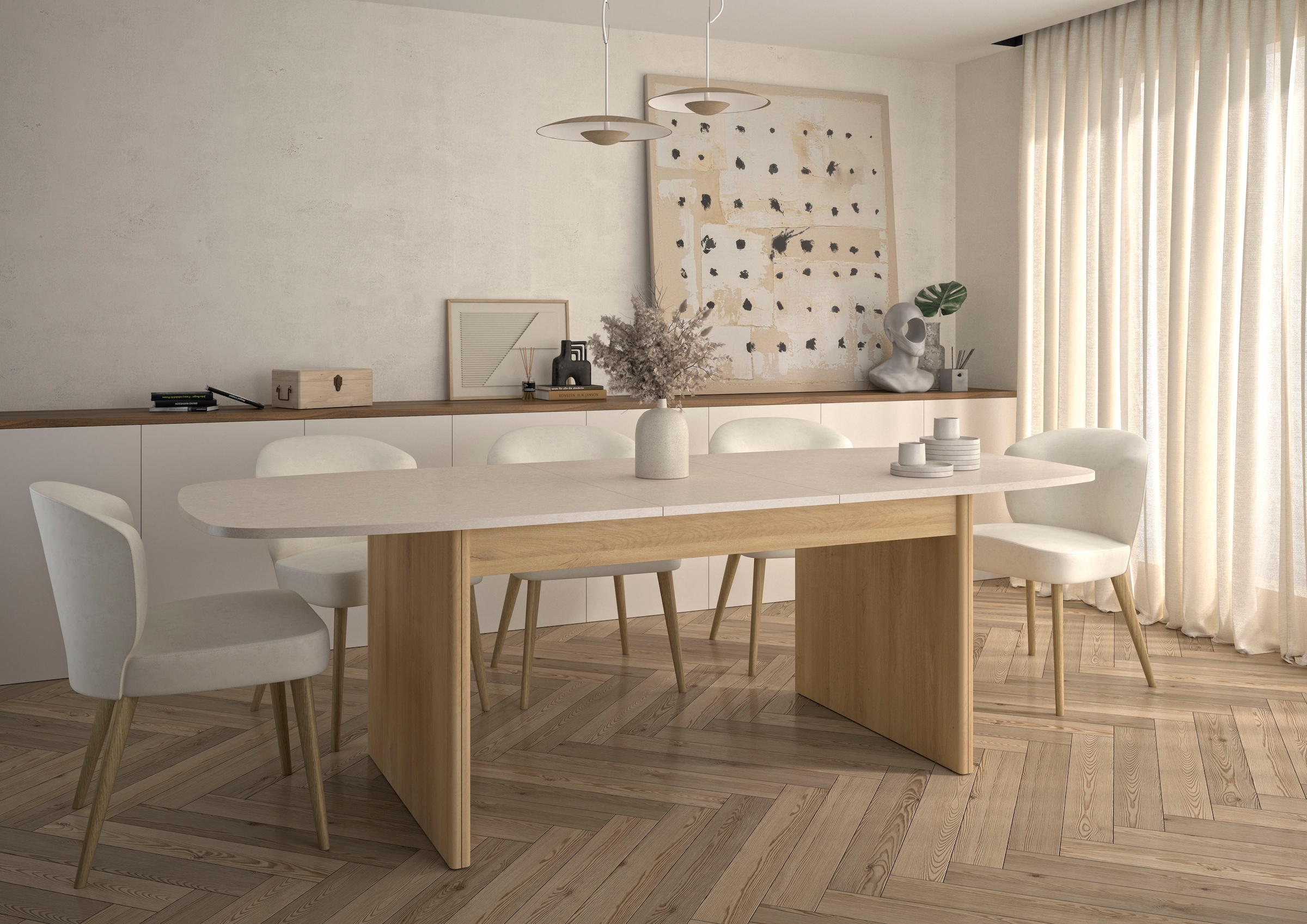 Gami Esstisch »GALEO« Rechteckiger Tisch mit 1 Ausziehplatte