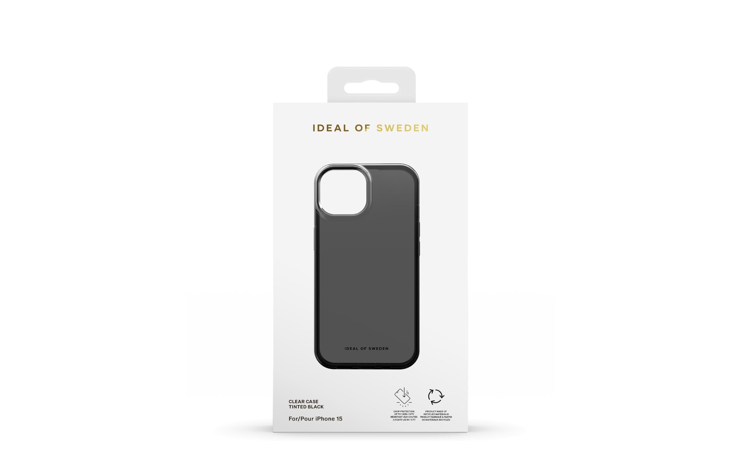 iDeal of Sweden Smartphone-Hülle »Clear Tinted Black iPhone 15«