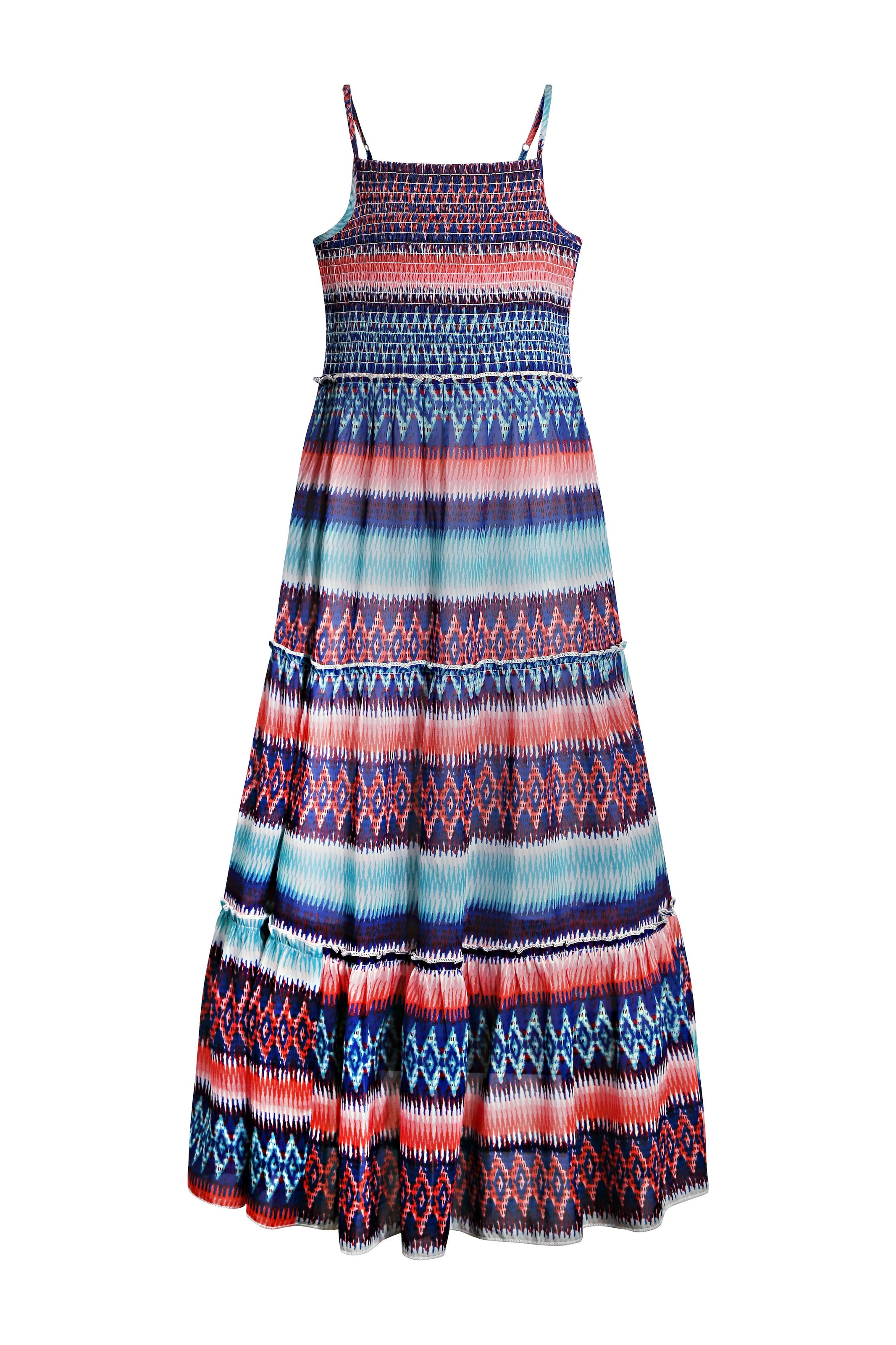 Image of happy girls Sommerkleid "dress" im tollen Ethno-Alloverprint