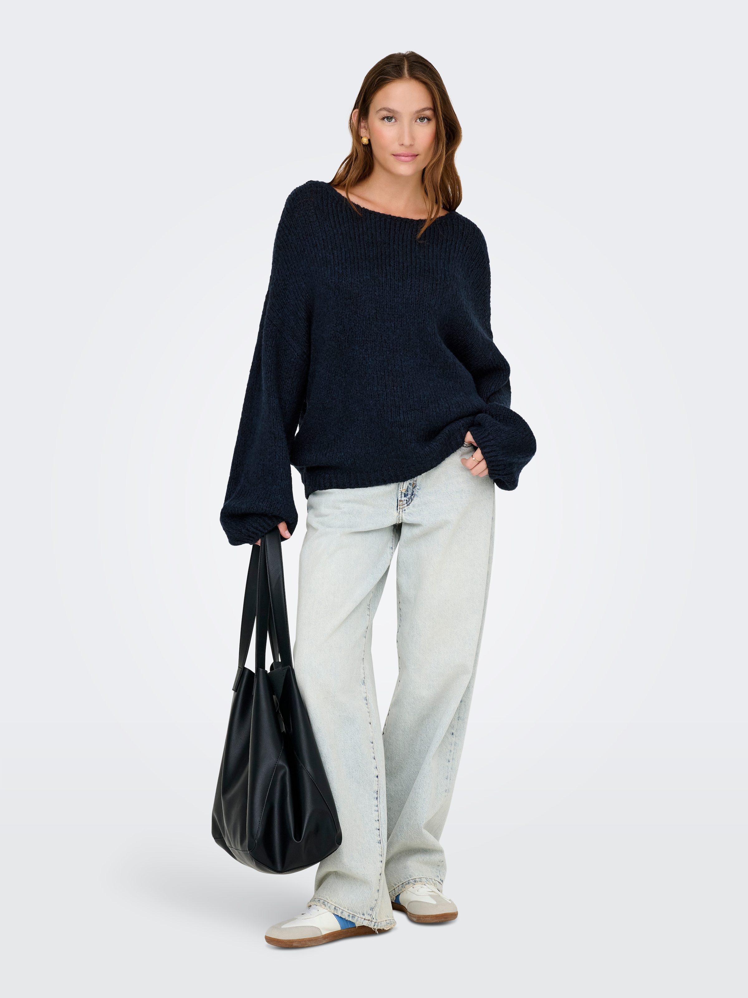 JDY Pull col V »JDYDINEA L/S REVERSIBLE PULLOV. KNT NOOS« Kunstfaser, regular fit