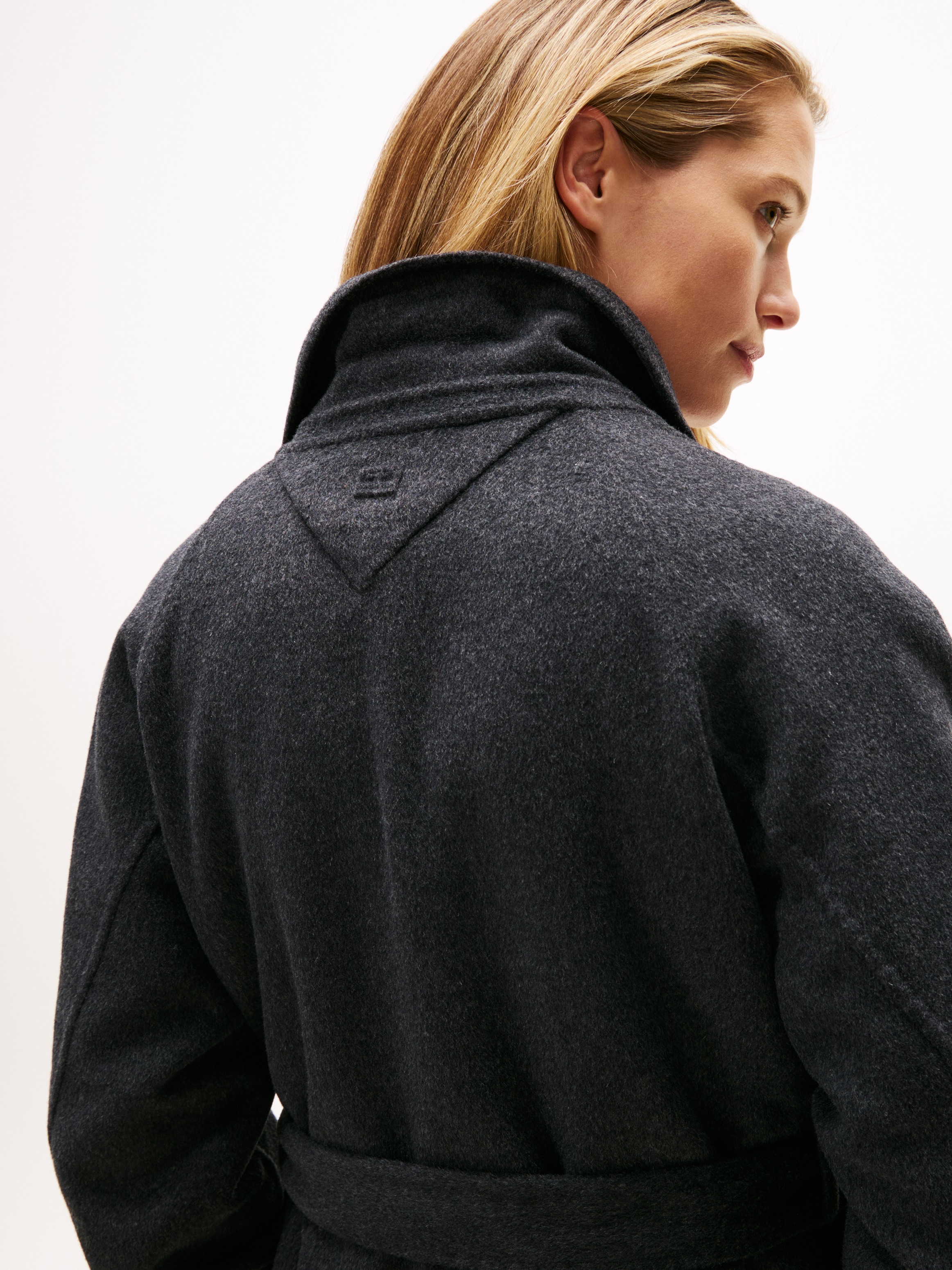 Tommy Hilfiger Wollmantel »DF WOOL REG BELTED MIDI COAT« mit Wolle