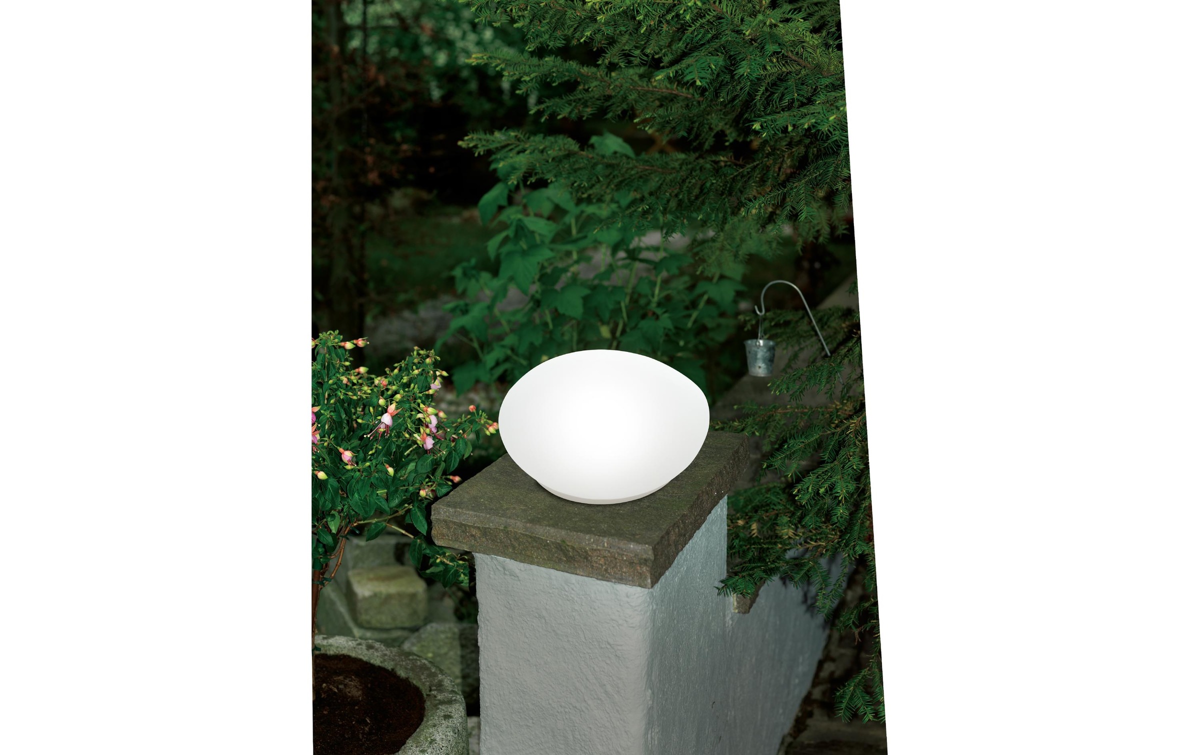 EGLO LED Gartenleuchte »SOLAR Tischleuchte weiss/satiniert«