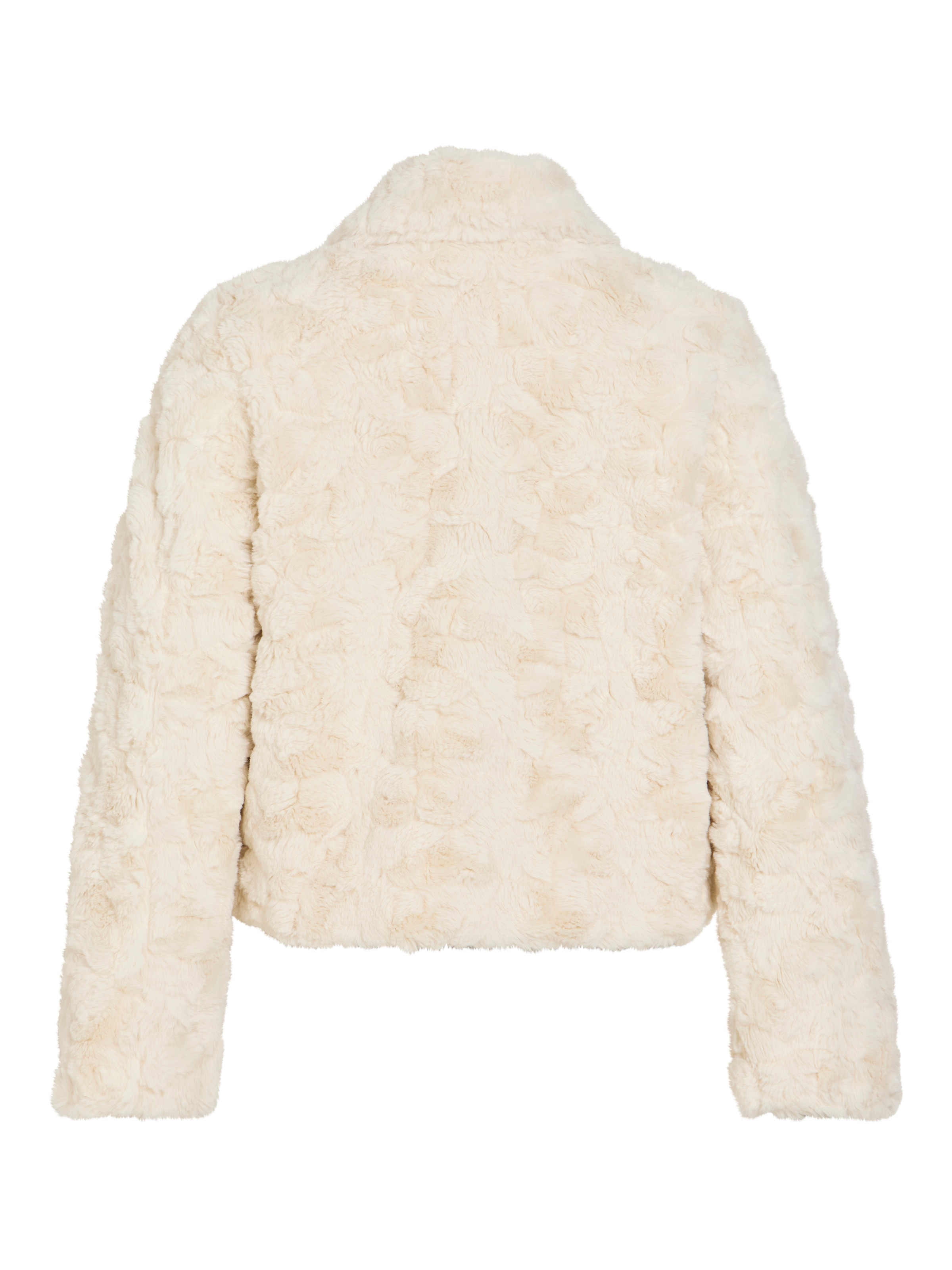 Vila Kurzjacke »VIDORTE NEW L/S JACKET/PB« Aus Kunstfell mit Knopfleiste