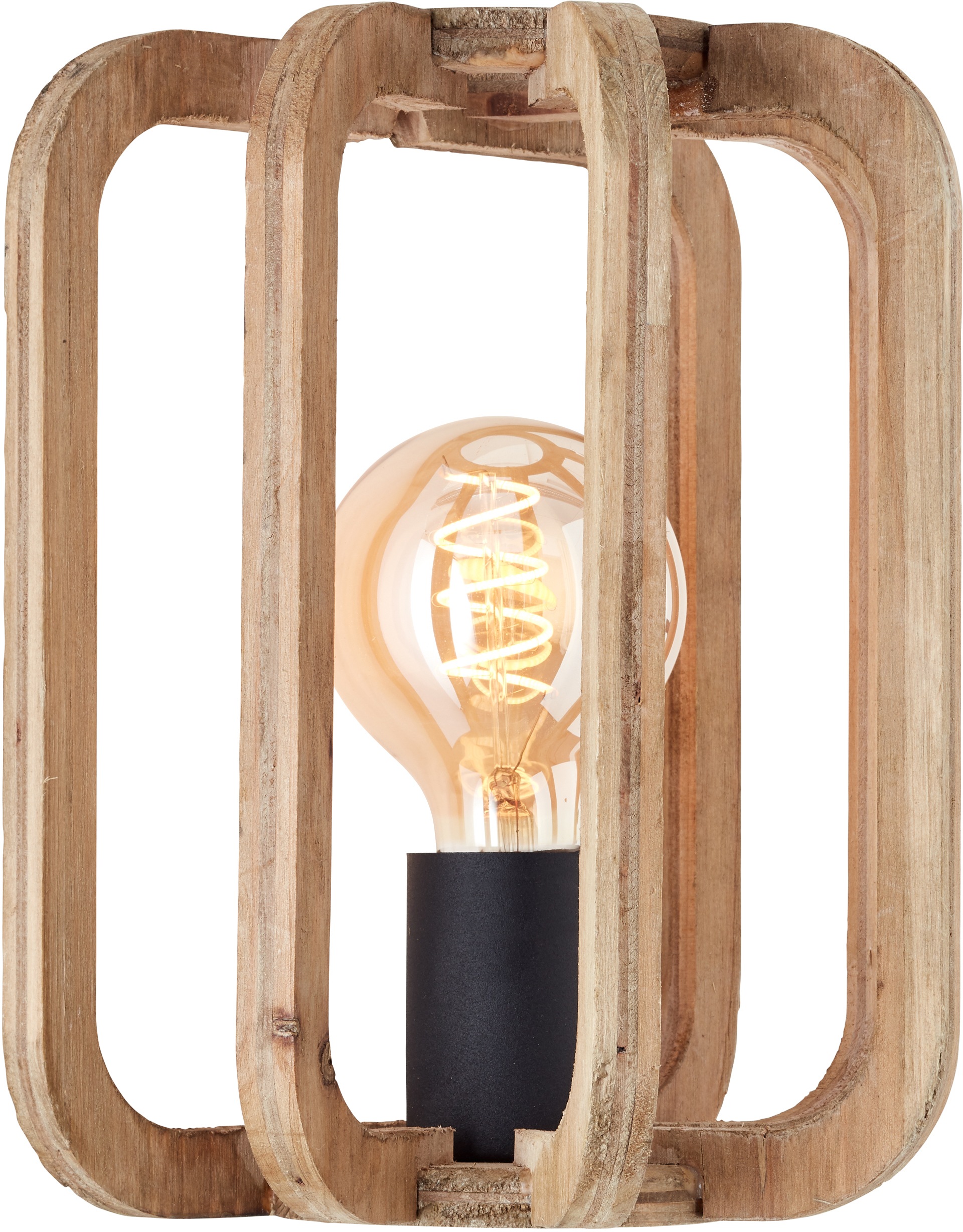 Image of GOODproduct Wandleuchte »Yanna«, E27, 1 St., FSC zertifiziert, holz hell/schwarz bei Ackermann Versand Schweiz