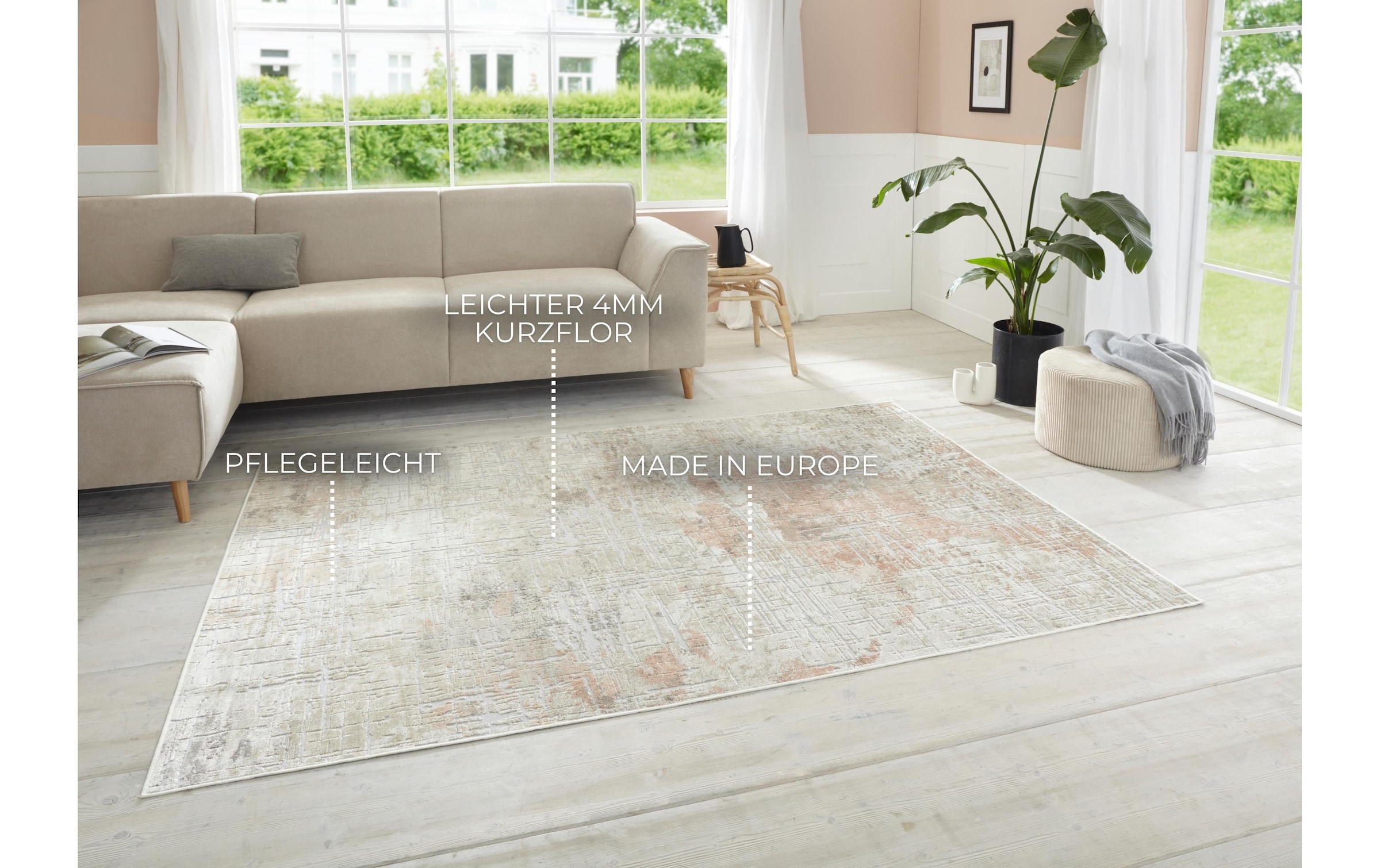 ELLE DECORATION Teppich »Chameis 135 cm x 195 cm«