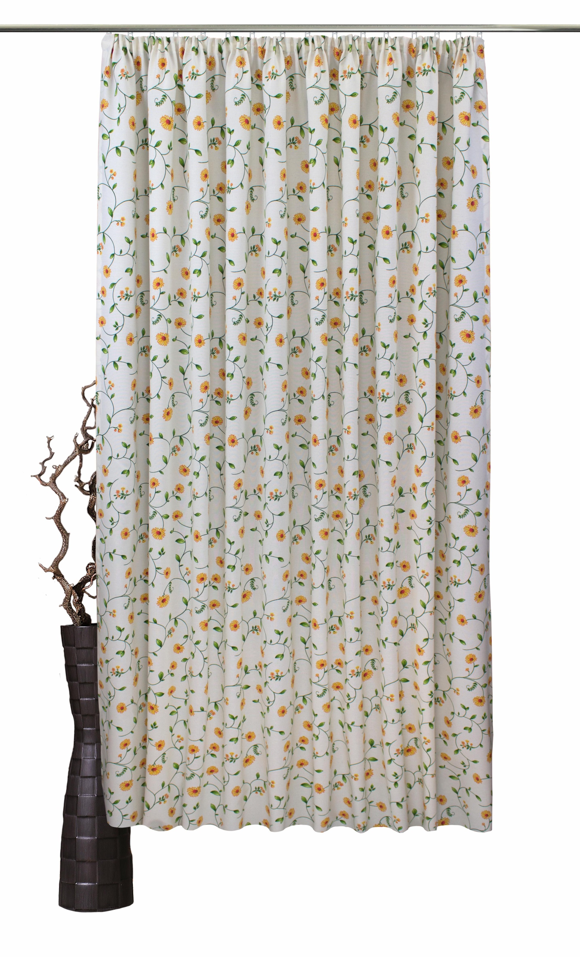 Image of VHG Vorhang »Kati«, (1 St.), Leinenoptik, Blumen, Ranke bei Ackermann Versand Schweiz