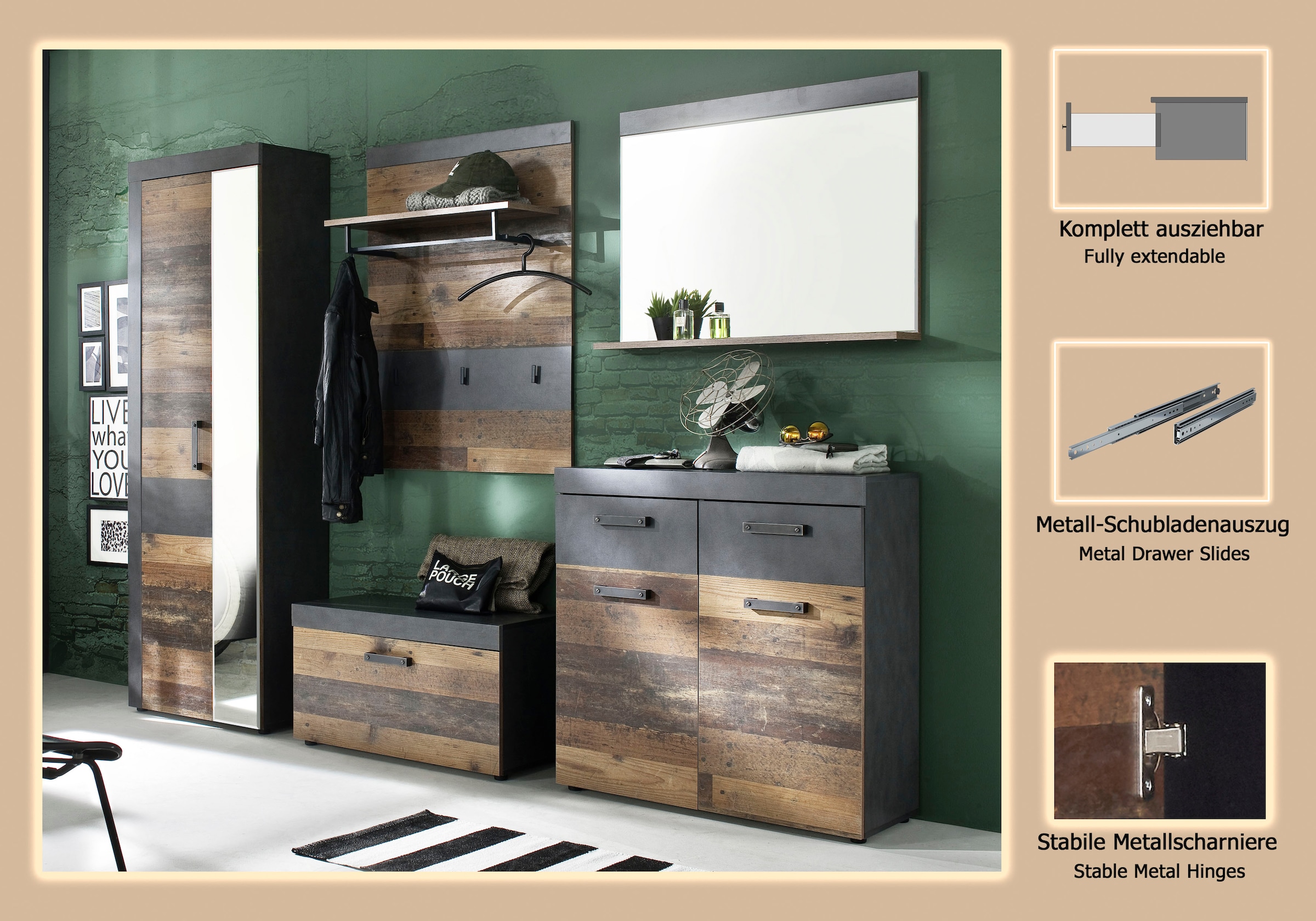 INOSIGN Garderoben-Set »Ilana« Set, 5 Stk. tlg.