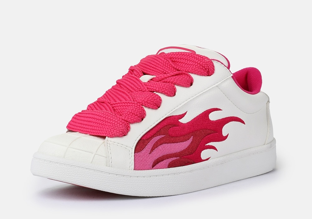 Image of Buffalo Sneaker "LIBERTY", Freizeitschuh, Schnürschuh, Halbschuh mit trendigem Flammenmotiv