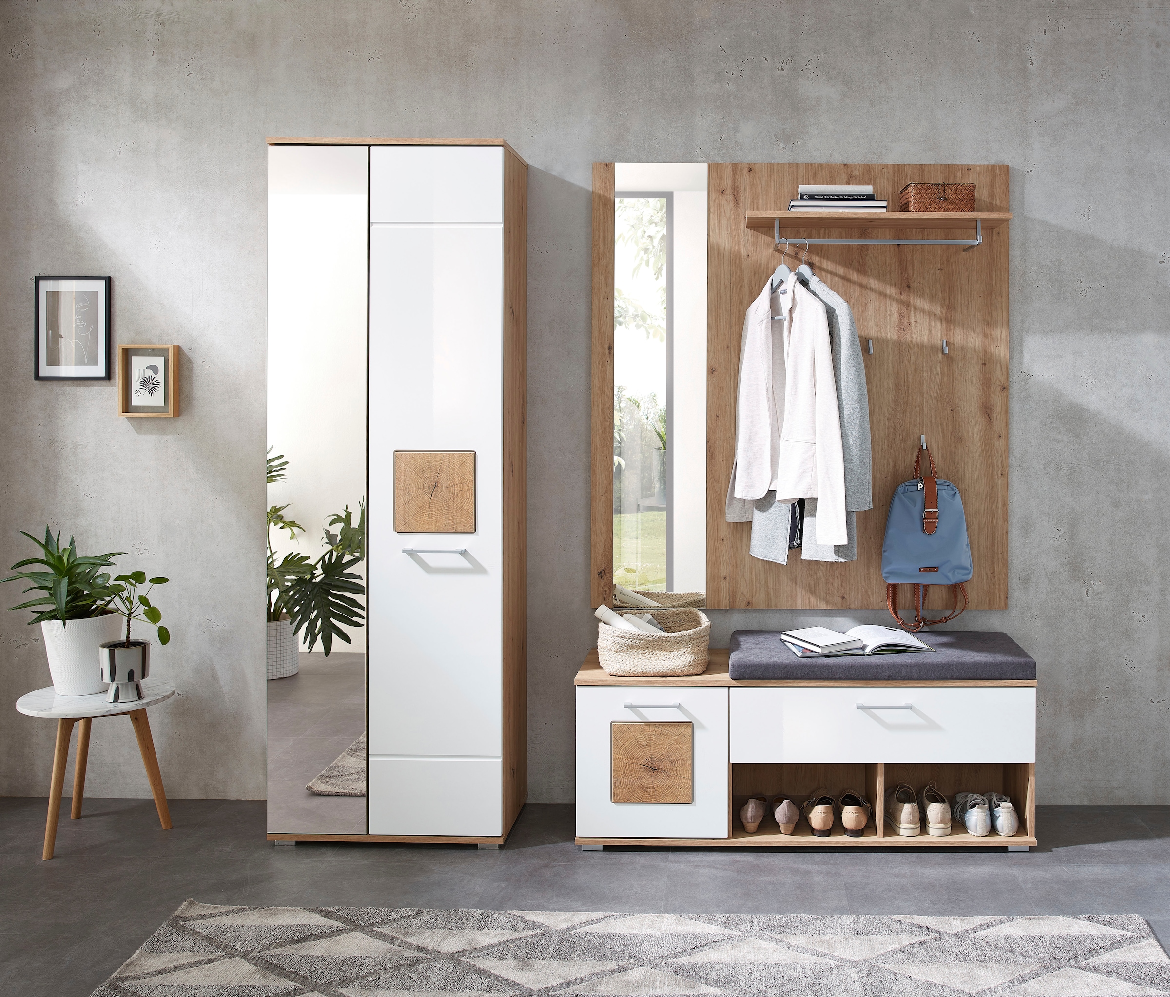 Innostyle Garderoben-Set »Fun Garderoben Set, 206x195x38cm (B/H/T)« 1 Stk. tlg.