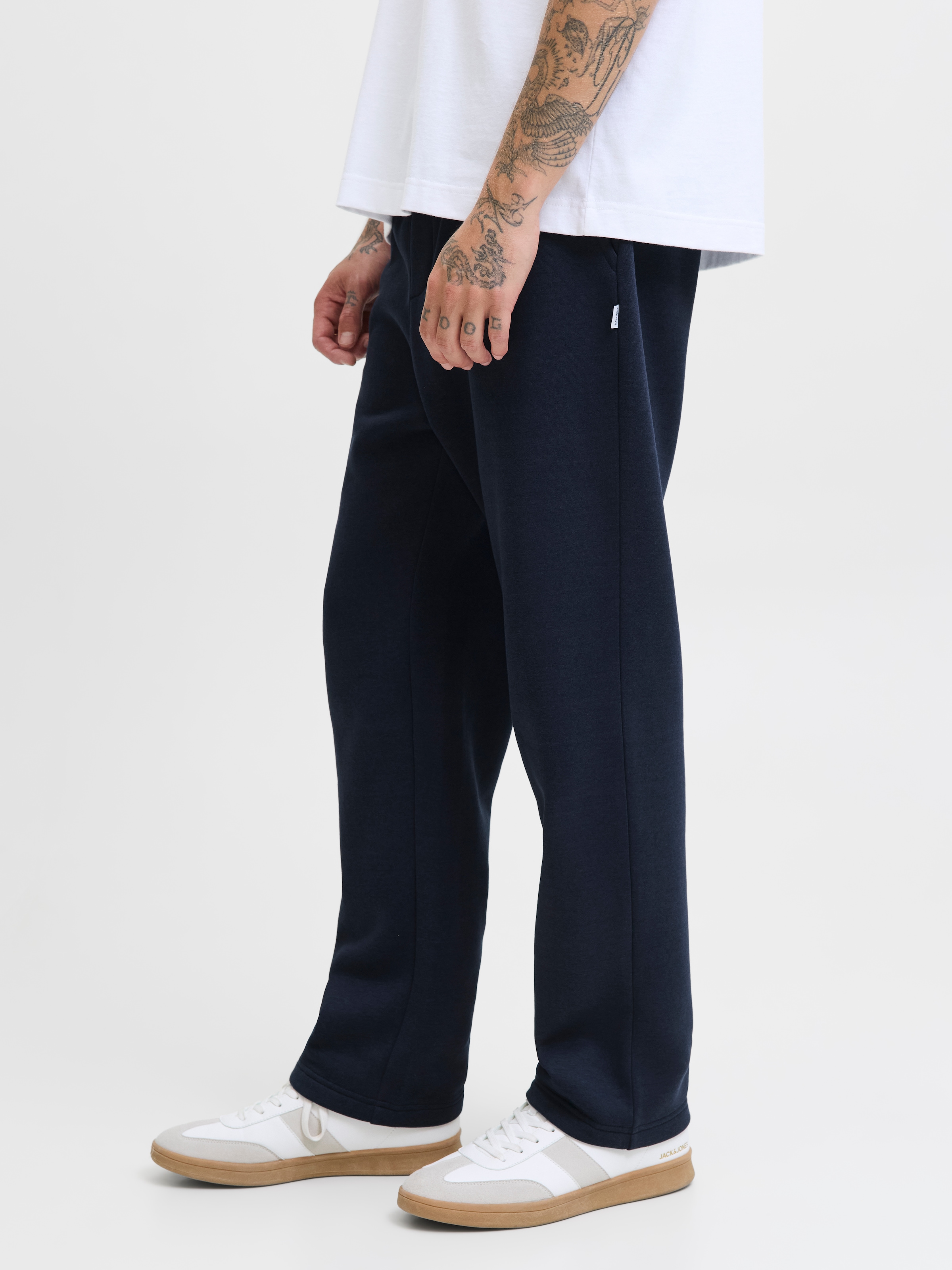 Jack & Jones Sweathose »JPSTKANE BRADLEY UNCUFFED SWT PANTS NOOS«  Materialmix, relaxed fit