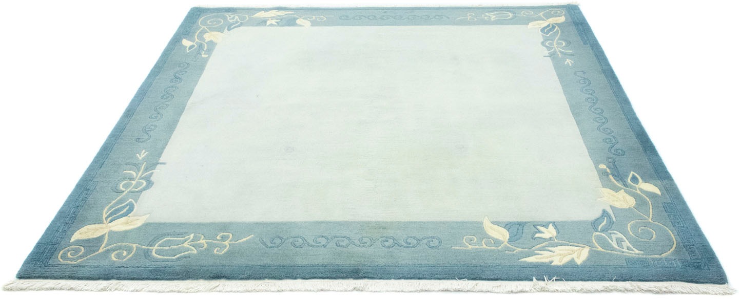 Image of morgenland Wollteppich »Nepal Teppich handgeknüpft blau«, quadratisch, 18 mm Höhe, handgeknüpft bei Ackermann Versand Schweiz