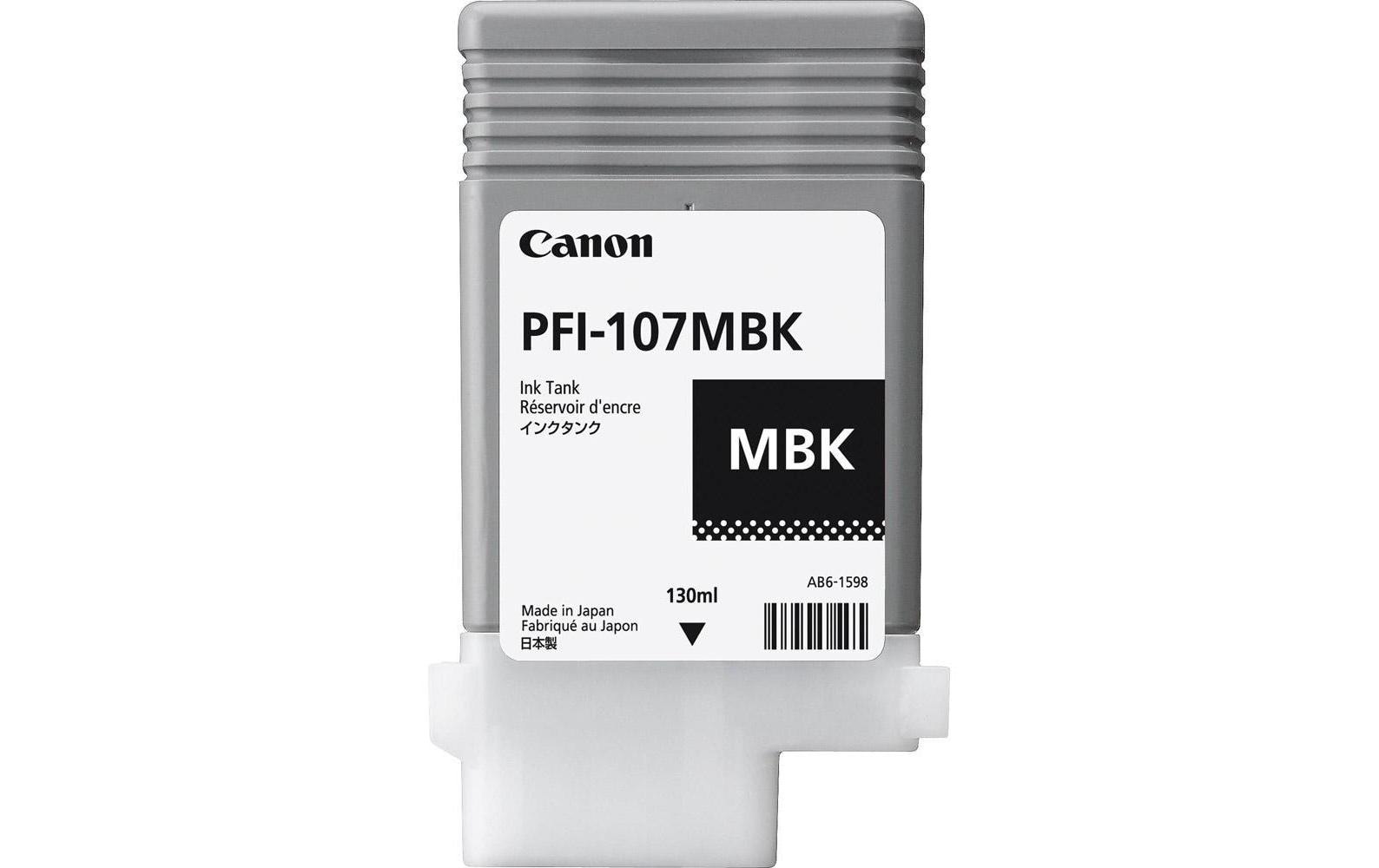Canon Tintenpatrone »PFI-107MBK Matte Black«, (1 St.)
