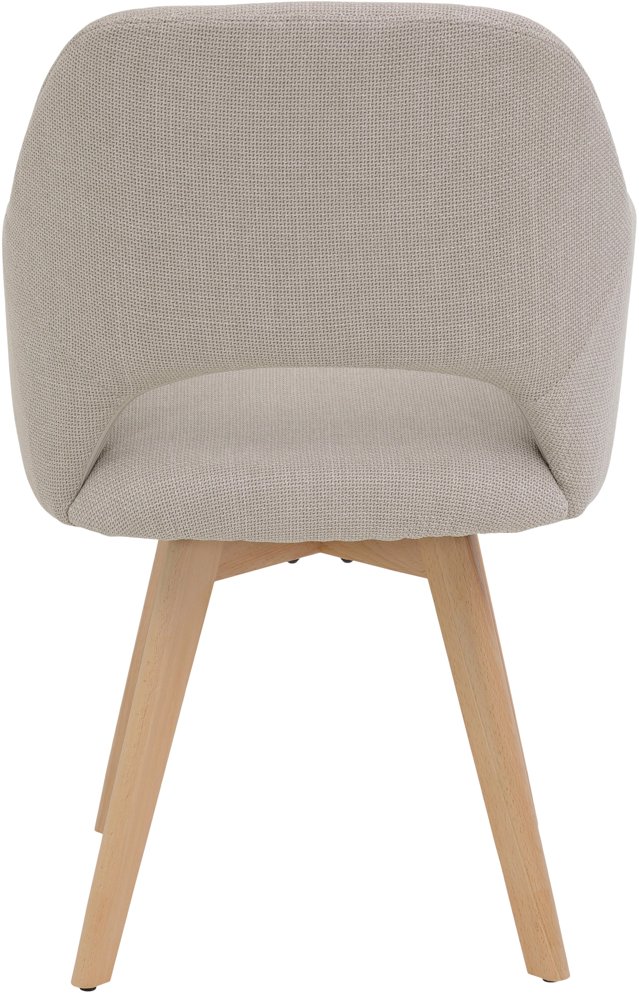 HELA Chaise à 4 pieds »STADE« (Set) 2 cuis360° drehbar,Massivholz 4-Fuss,Armlehnen,Ausschnitt im Rücken