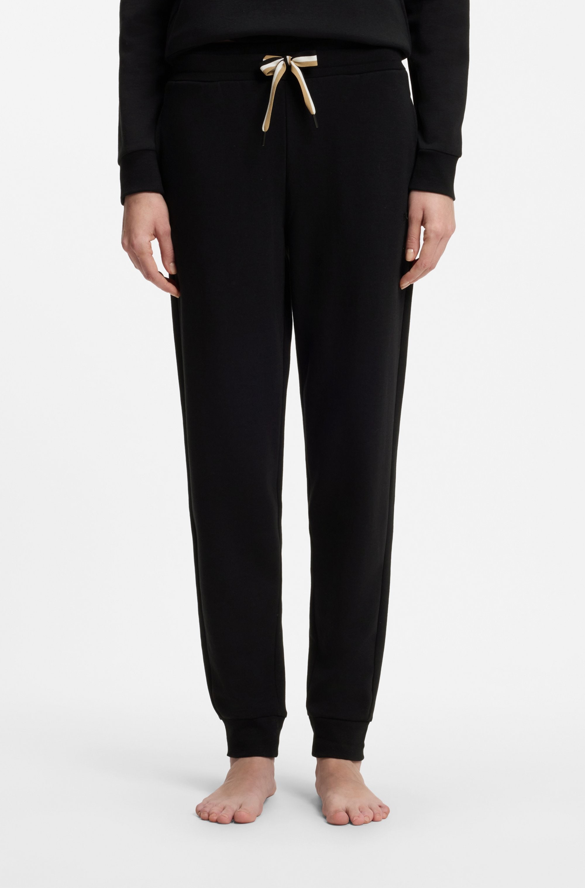 BOSS Pantalon de détente »CP Stripe_Pants Cuff«  avec cordon de couleur contrastante