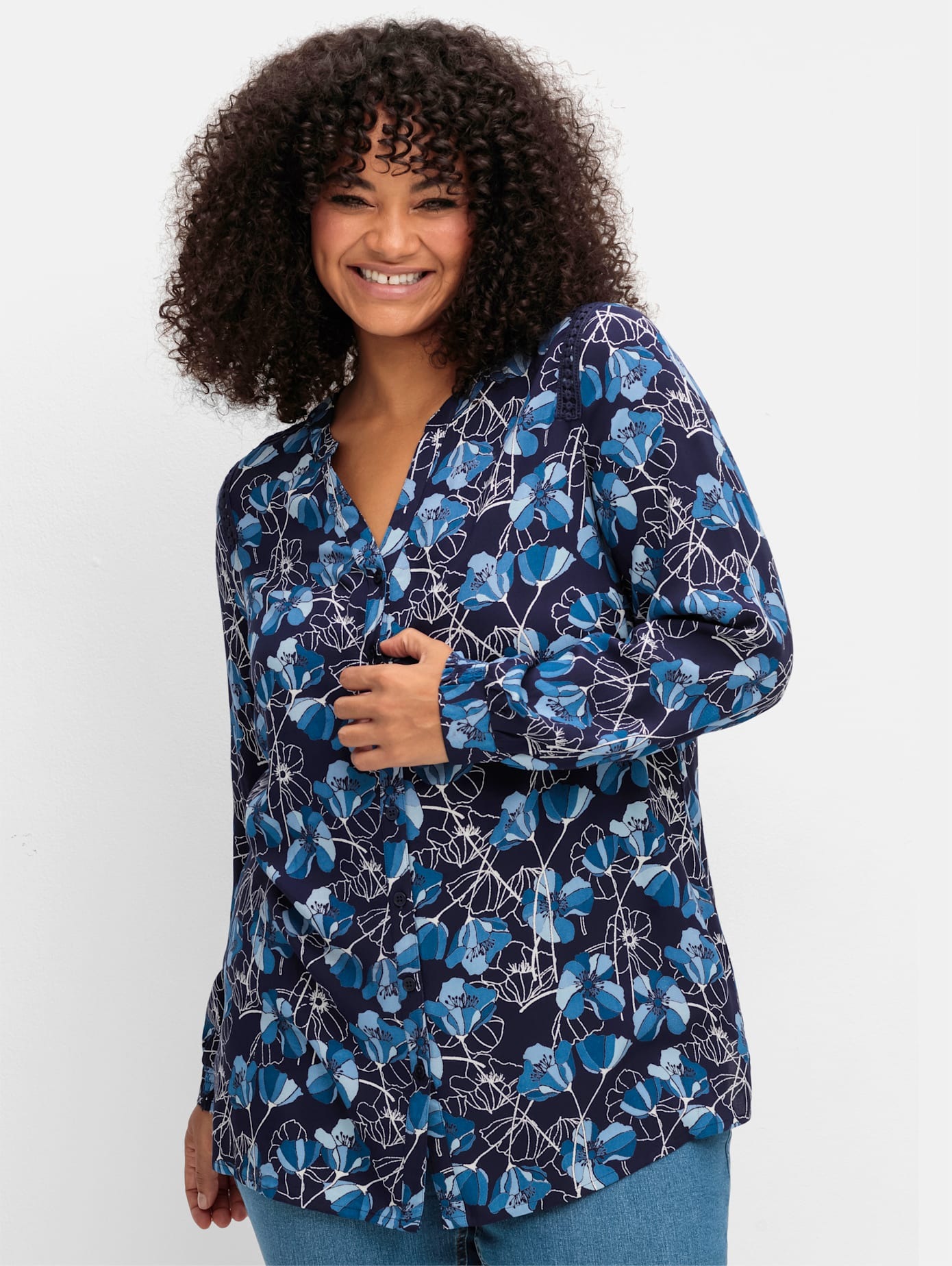 Image of Sheego Druckbluse