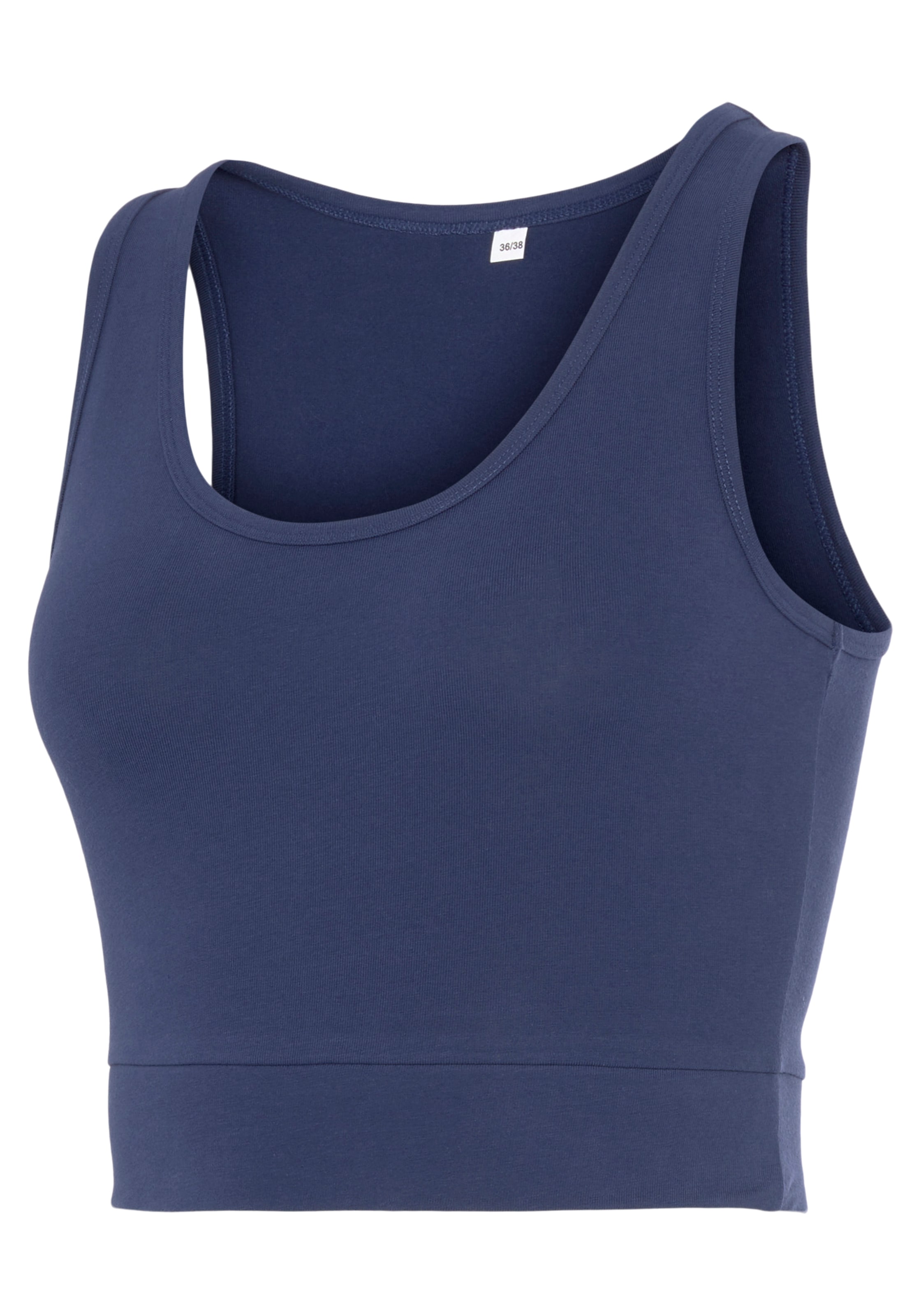 LASCANA ACTIVE Sporttop »-Basic-Crop-Top«, mit breiten Trägern