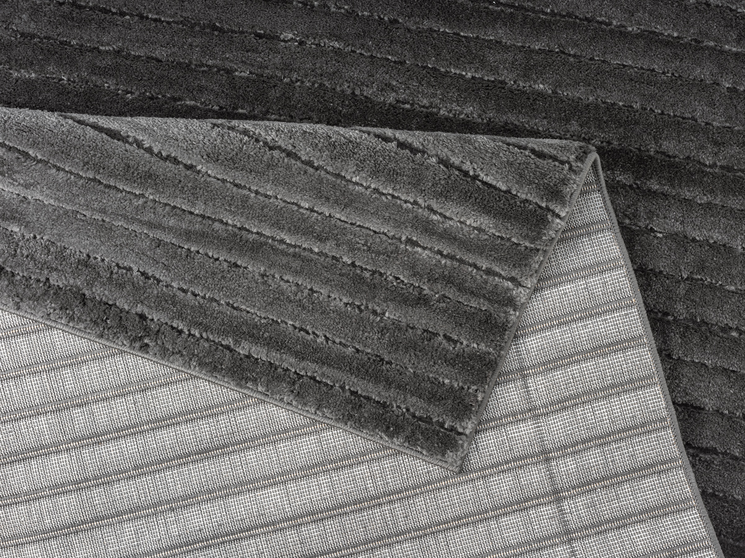 LeGer Home by Lena Gercke Tapis »Selma« Rectangulaire 19 mm Höhe Hoch-Tief-Struktur, Streifen Design, weich, Wohnzimmer, Schlafzimmer