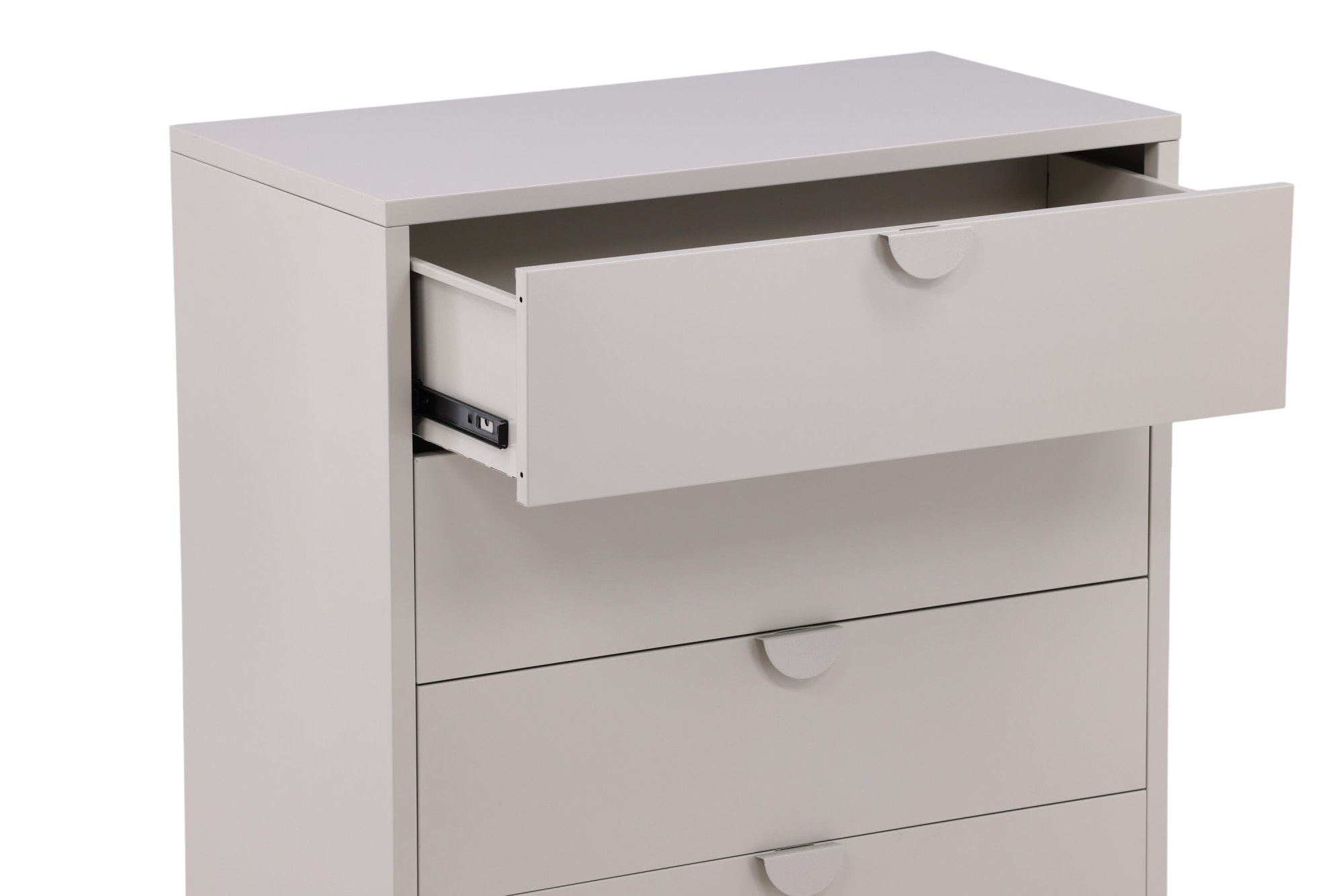 Venture Home Commode à tiroirs »Piring, hohe Kommode aus Stahl, 4 Schubladen, Höhe 98 cm« Commode à tiroirs, revêtement en poudre, haute, sophistiquée, moderne