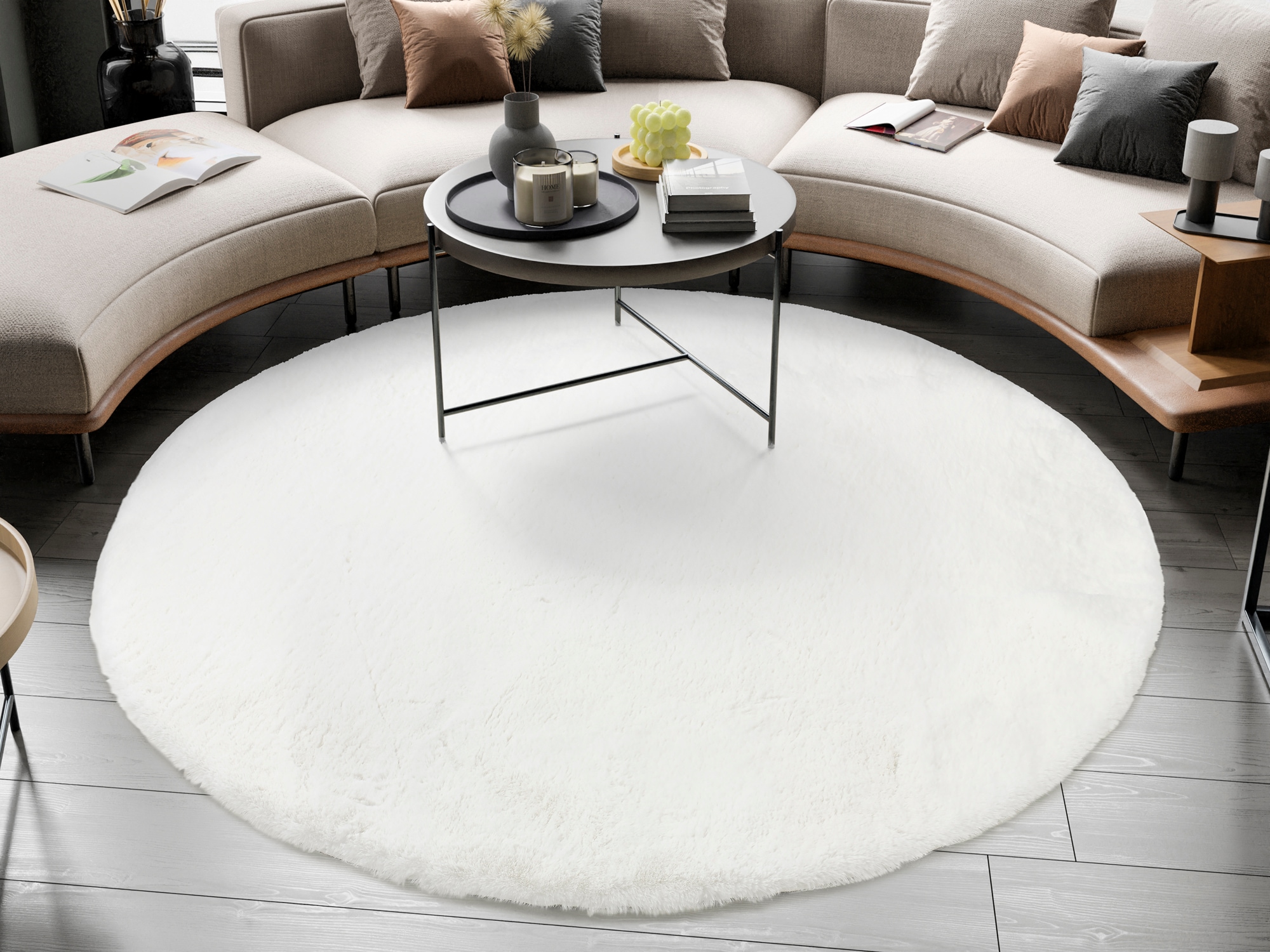 OCI DIE TEPPICHMARKE Teppich »ROCKY SOFT« rund 35 mm Höhe Kunstfell, weich, kuschelig, maschinell gewebt, waschbar