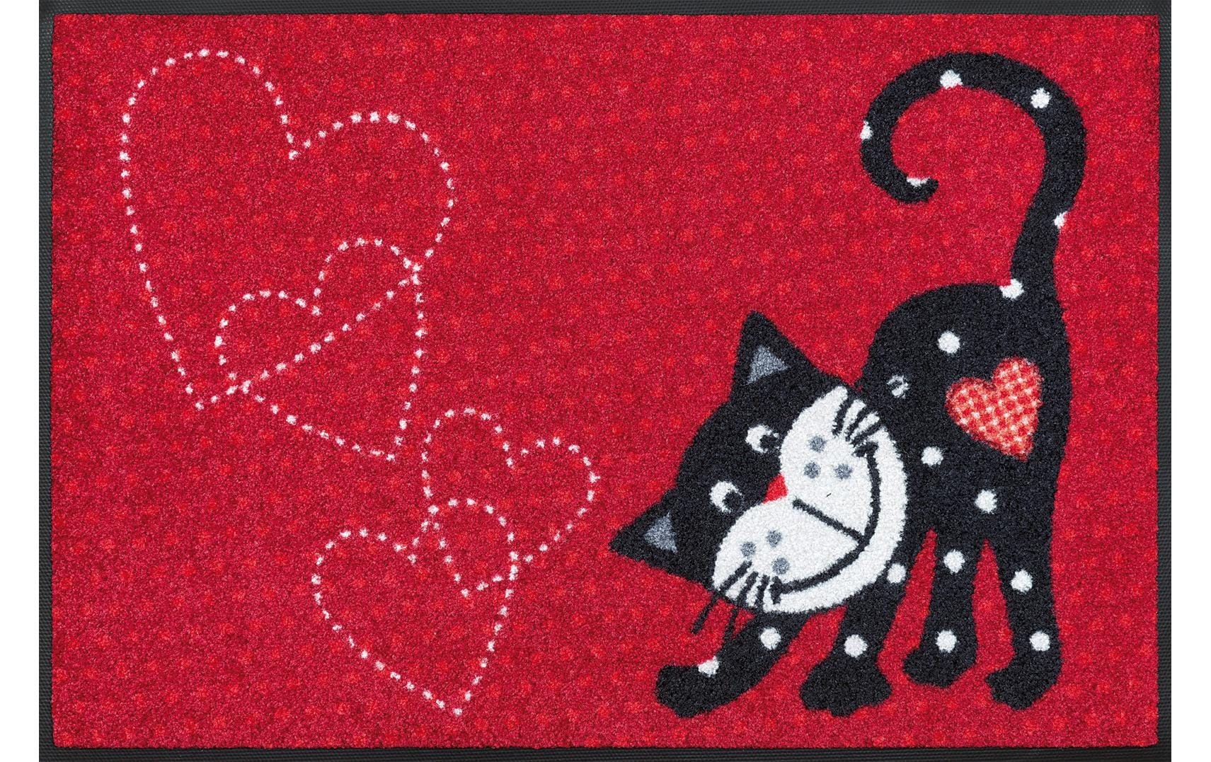 Image of wash+dry by Kleen-Tex Fussmatte »Romeo in Love 50«, quadratisch, - mm Höhe bei Ackermann Versand Schweiz
