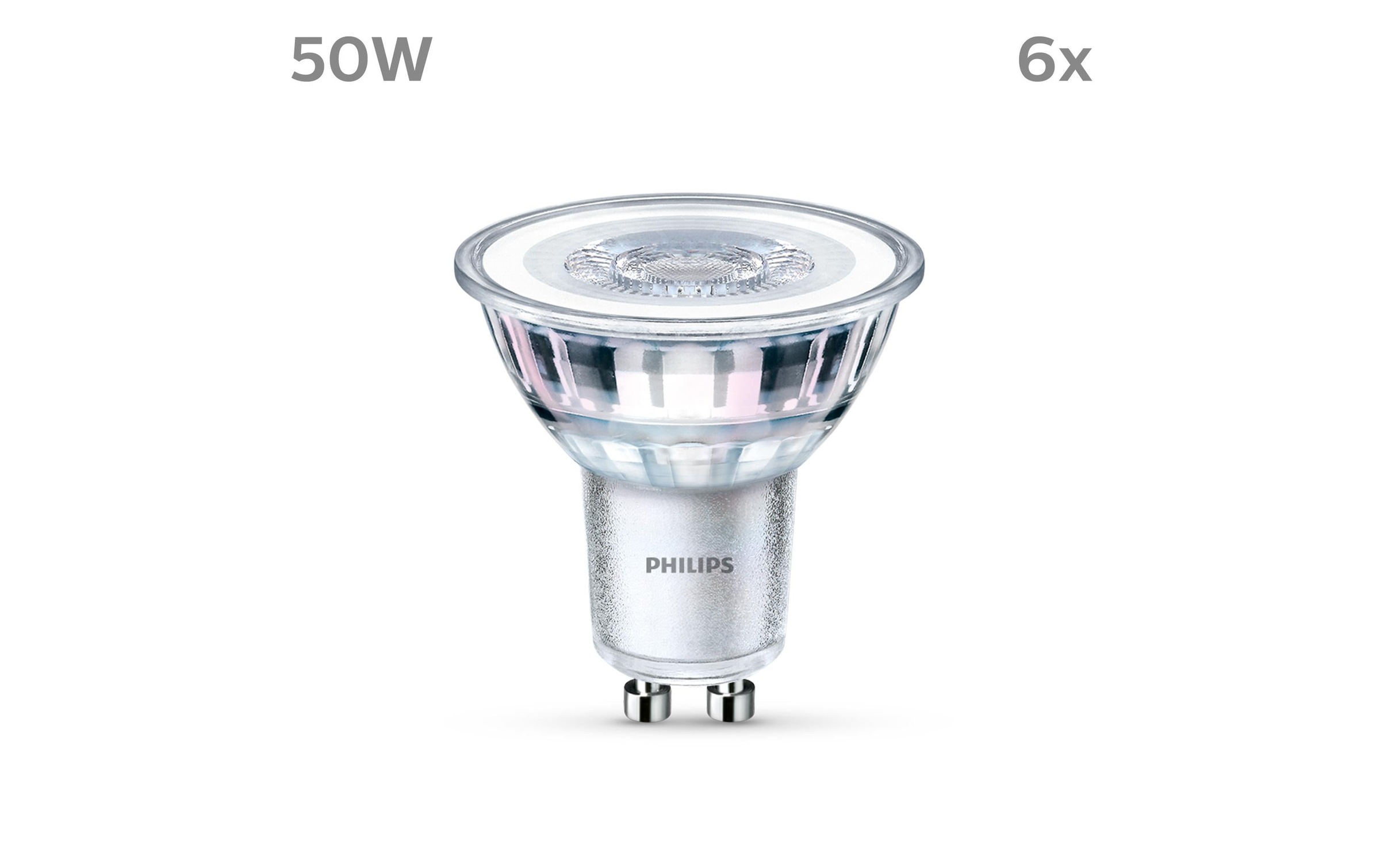 Philips LED-Leuchtmittel »(50W), 4.6W, GU10, Ne«, GU10, Neutralweiss