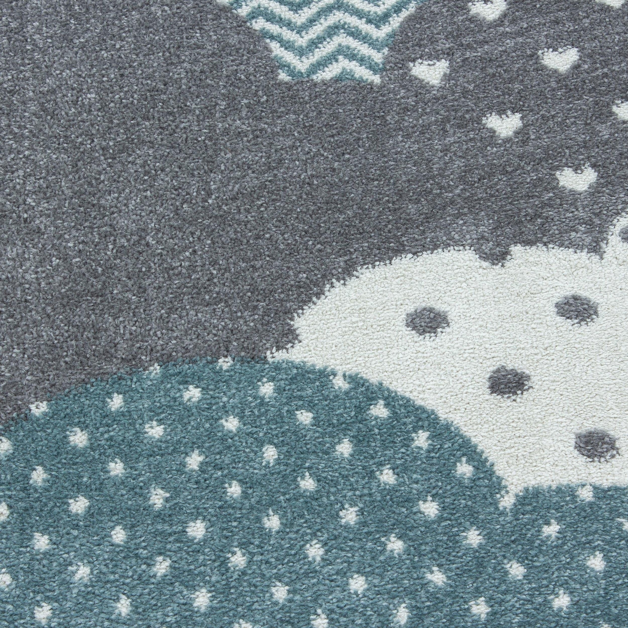 Ayyildiz Teppiche Kinderteppich »Bambi 820«, rechteckig, 11 mm Höhe, auch in rund, Wolken Motiv, Kurzflor