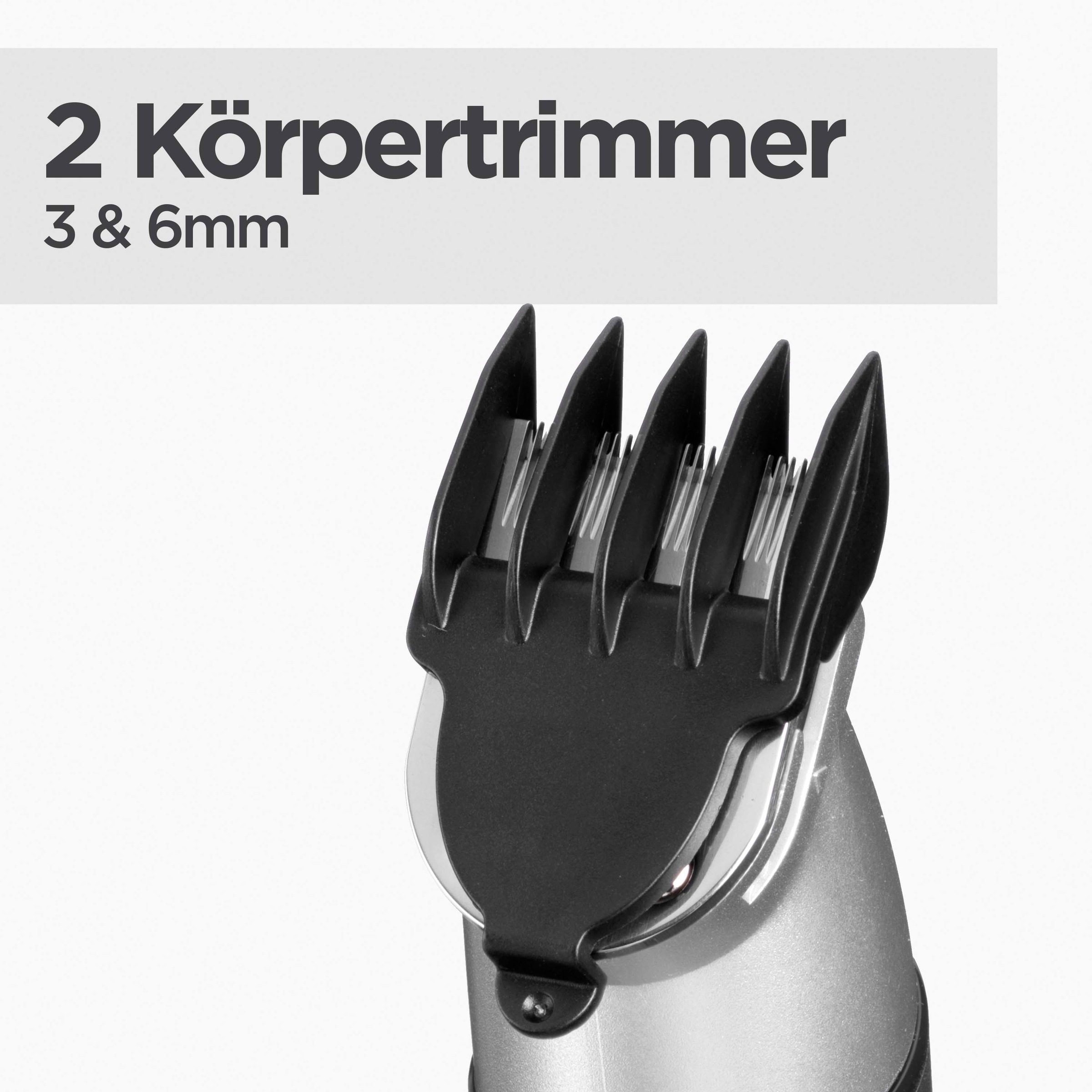 BaByliss Multifunktionstrimmer »Lithium Power 11-in-1 Multitrimmer MT812E« 5 Aufsätze Leistungsstarker Motor, 11-in-1 Funktion, präzise Klingen, ergonomisch